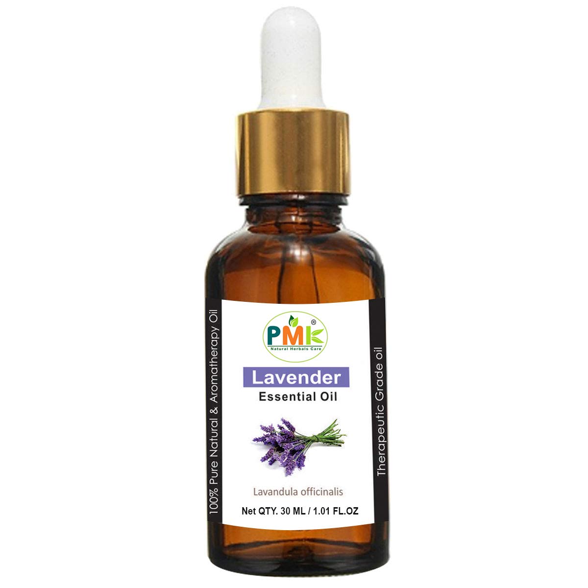 PMK Pure Natural Lavender Essential Oil 30ml - Organic Aromatherapy Oil for Skin Care, Hair Growth & Stress Relief | Perfect for Diffusers, Massage & DIY Beauty Products