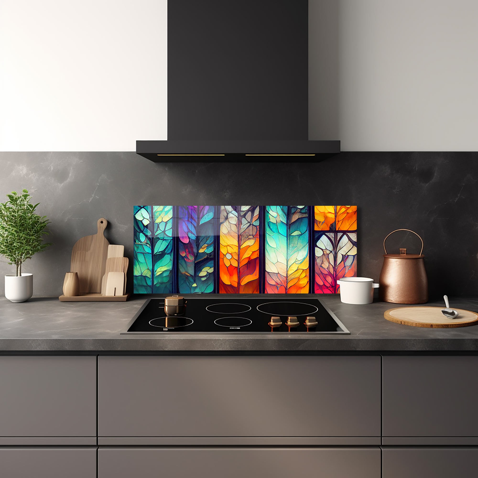 Seasons Glass Splashback - Stylish & Durable Kitchen Backsplash Panel - Perfect for Modern Kitchens, Bathrooms & Home Renovations