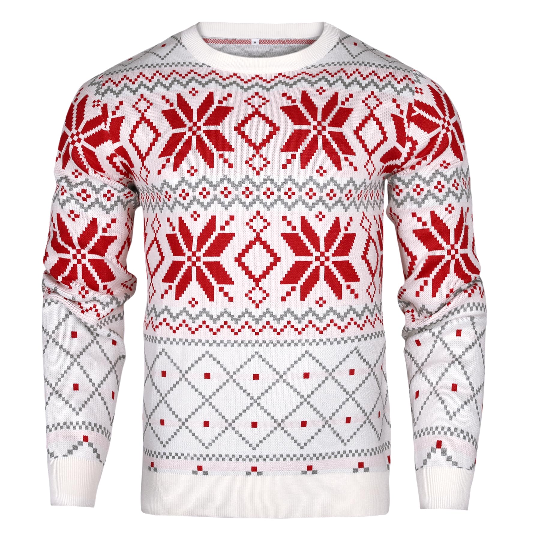 Men's Christmas Jumpers - Reindeer Knit Sweater for Holiday Parties & Gifts