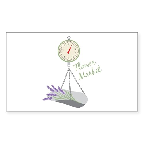 White - Flower Market Sticker