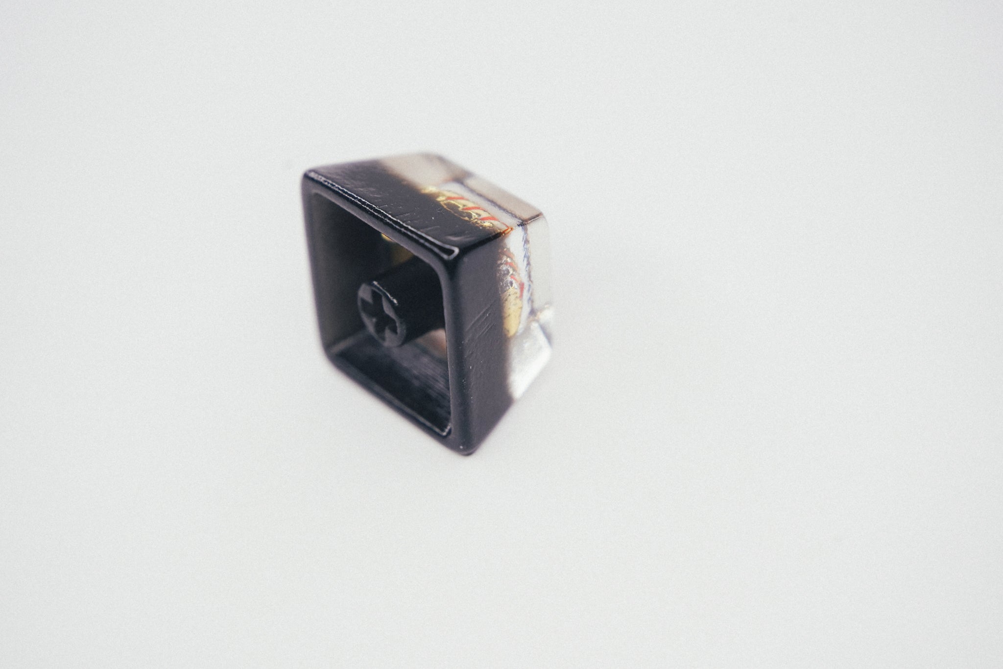 Golden Grenade Jelly Artisan Keycap - Custom Mechanical Keyboard Key for Gaming & Typing - Perfect for PC, Mac & Laptop Enthusiasts