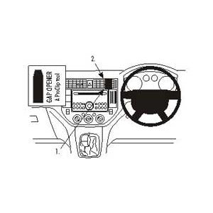 ClicOn No Holes Center Dash Mount for Ford Focus C-Max (2004-2010) & Ford Kuga (2008-2012) - Secure Phone Holder for Hands-Free Navigation & Driving Safety