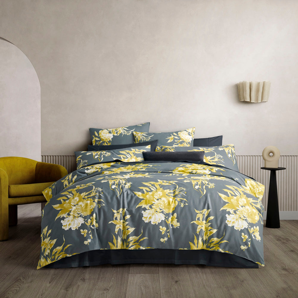 Conley Citronelle Quilt Cover Set - Queen Size Bedding Set with Soft Cotton Fabric, 3-Piece Luxury Duvet Cover for Cozy Bedroom Decor | Perfect for Master Bedroom, Guest Room & Hotel Styling