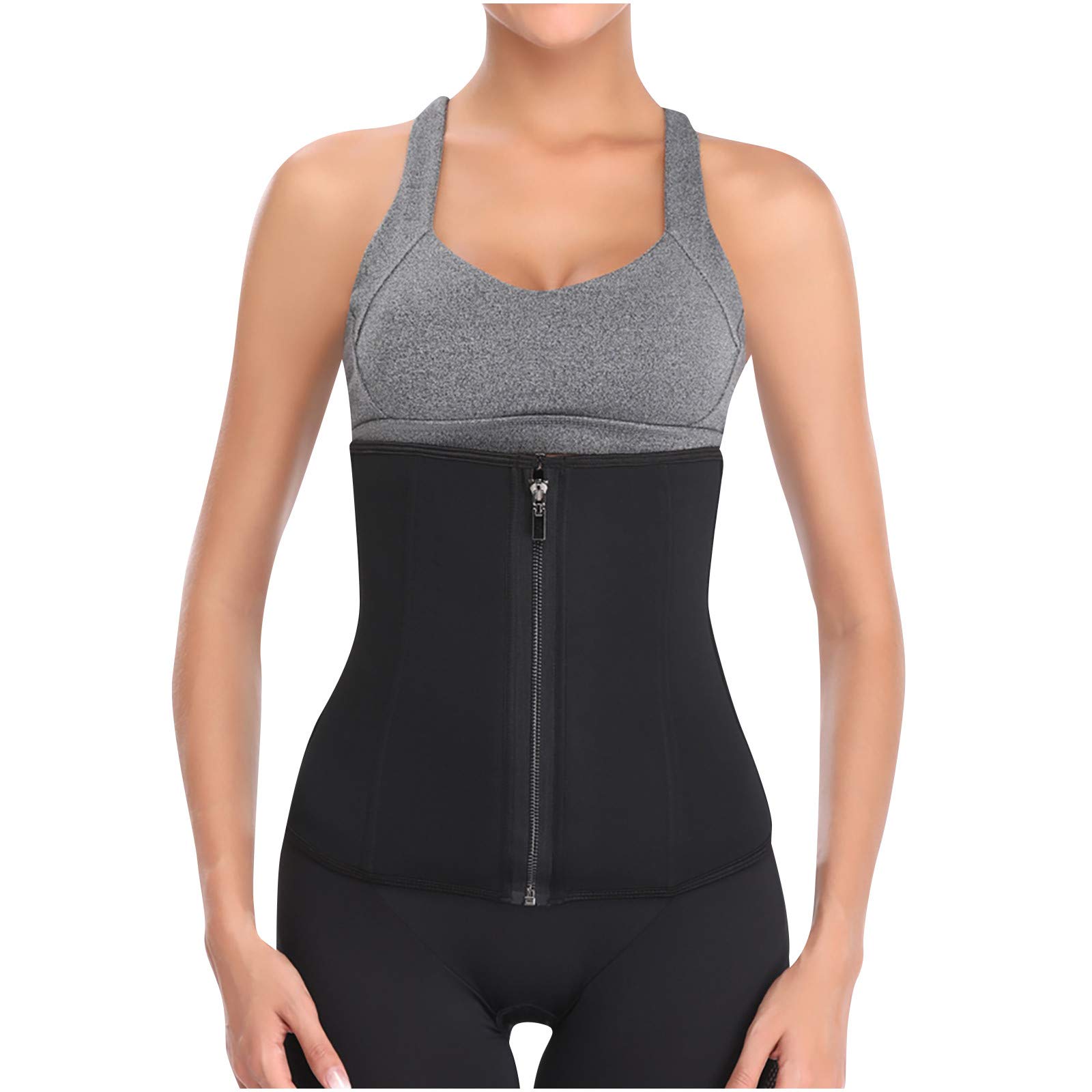 Winnerlink Women's Waist Trainer Corset - Tummy Control Girdle with Steel Bones, Plus Size Body Shaper Belt for Weight Loss & Postpartum Recovery - Perfect for Workouts, Daily Wear & Special Occasions (Black, XXXXL)