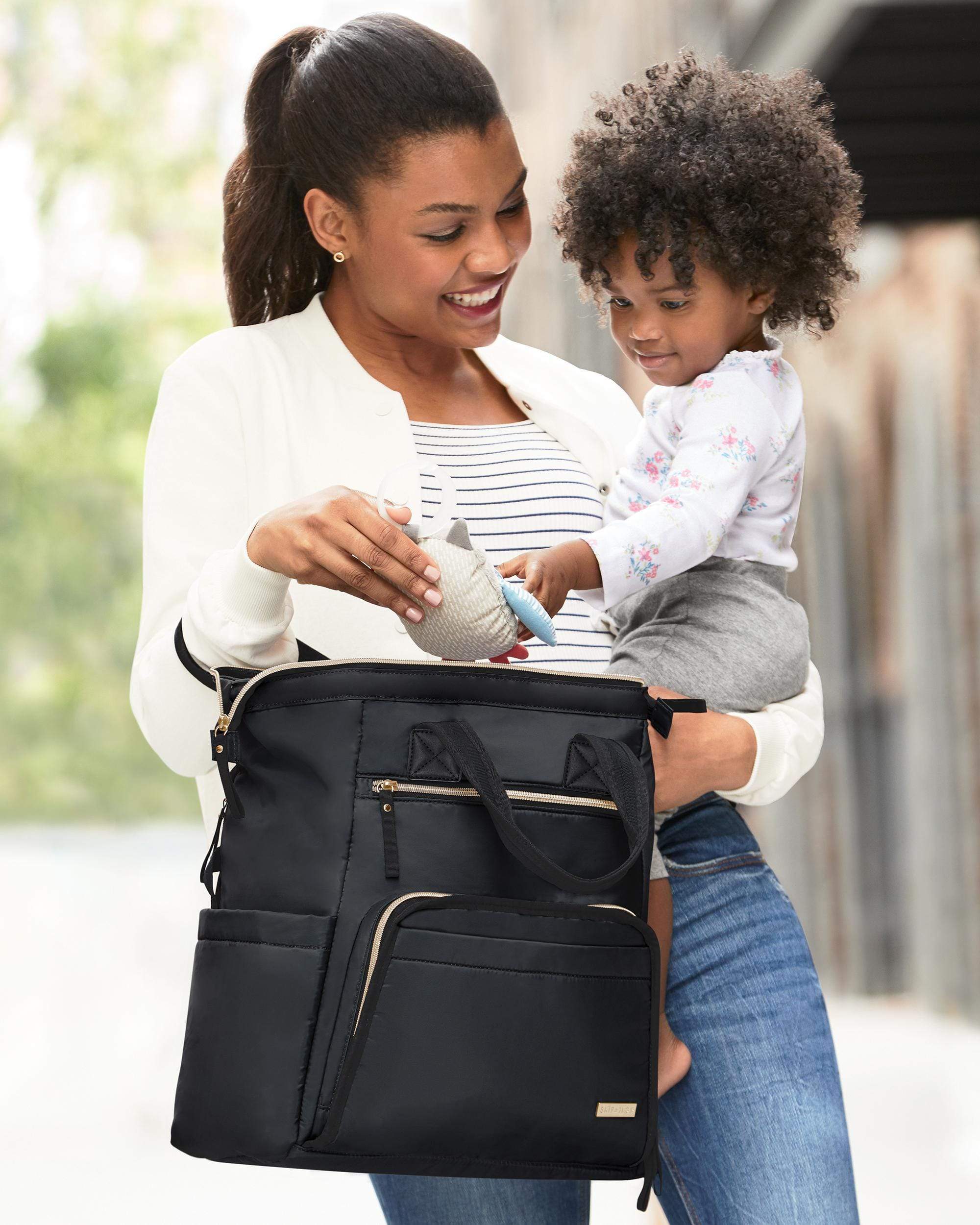 Skip Hop Mainframe Wide Open Changing Backpack - Stylish & Functional Diaper Bag for Parents - Perfect for Travel, Daycare & On-the-Go Baby Essentials