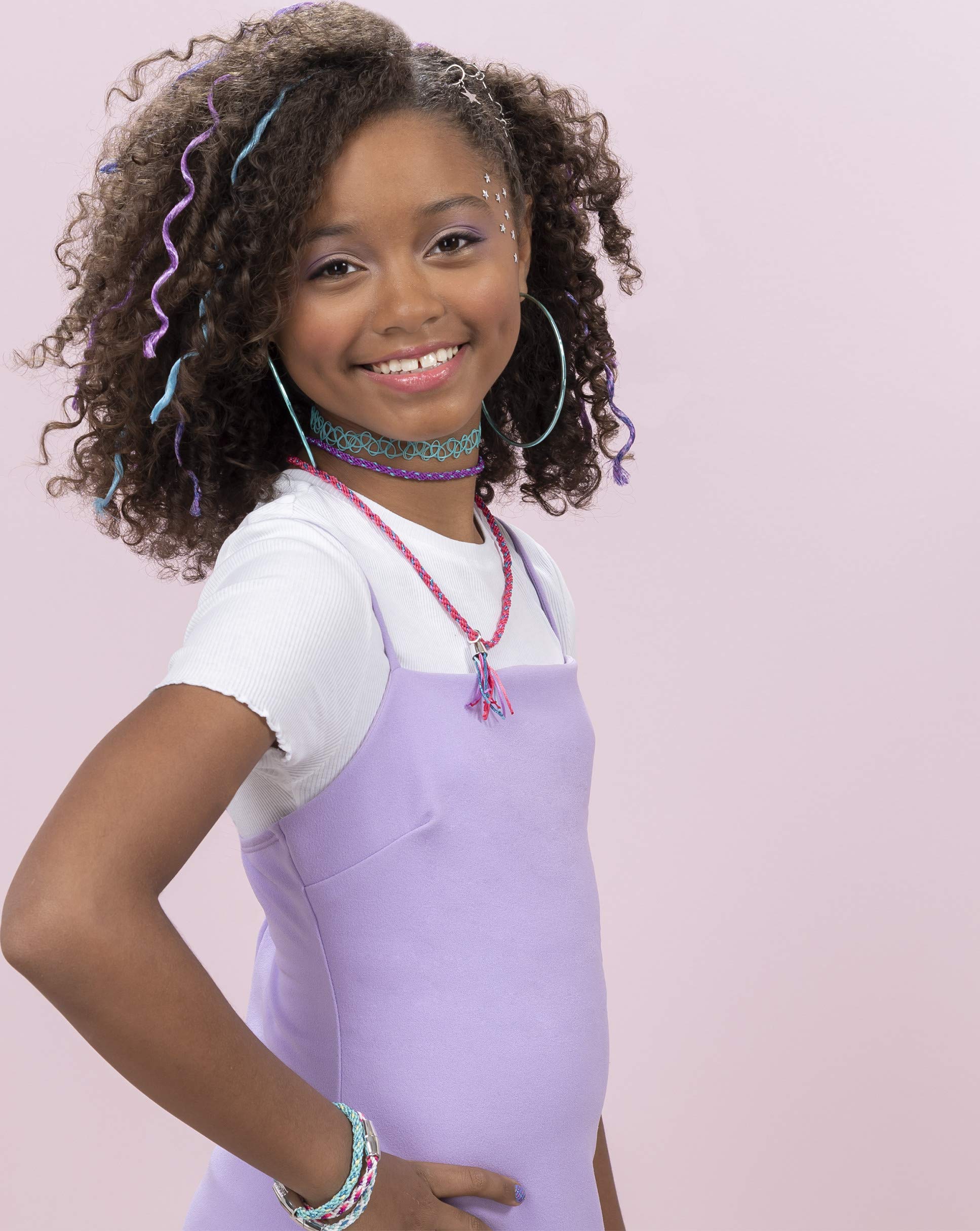 Cool Maker Hollywood Hair Extension Maker Kit - 12 Customizable Hair Extensions & Accessories for Kids Ages 8+ | DIY Styling, Costume Play & Party Hairstyles