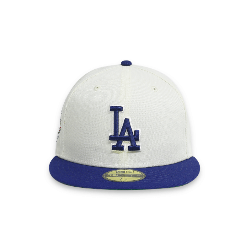 Los Angeles Dodgers 1988 World Series White 59FIFTY Fitted Baseball Cap for Men - Perfect for Game Day, Sports Events & Streetwear Fashion