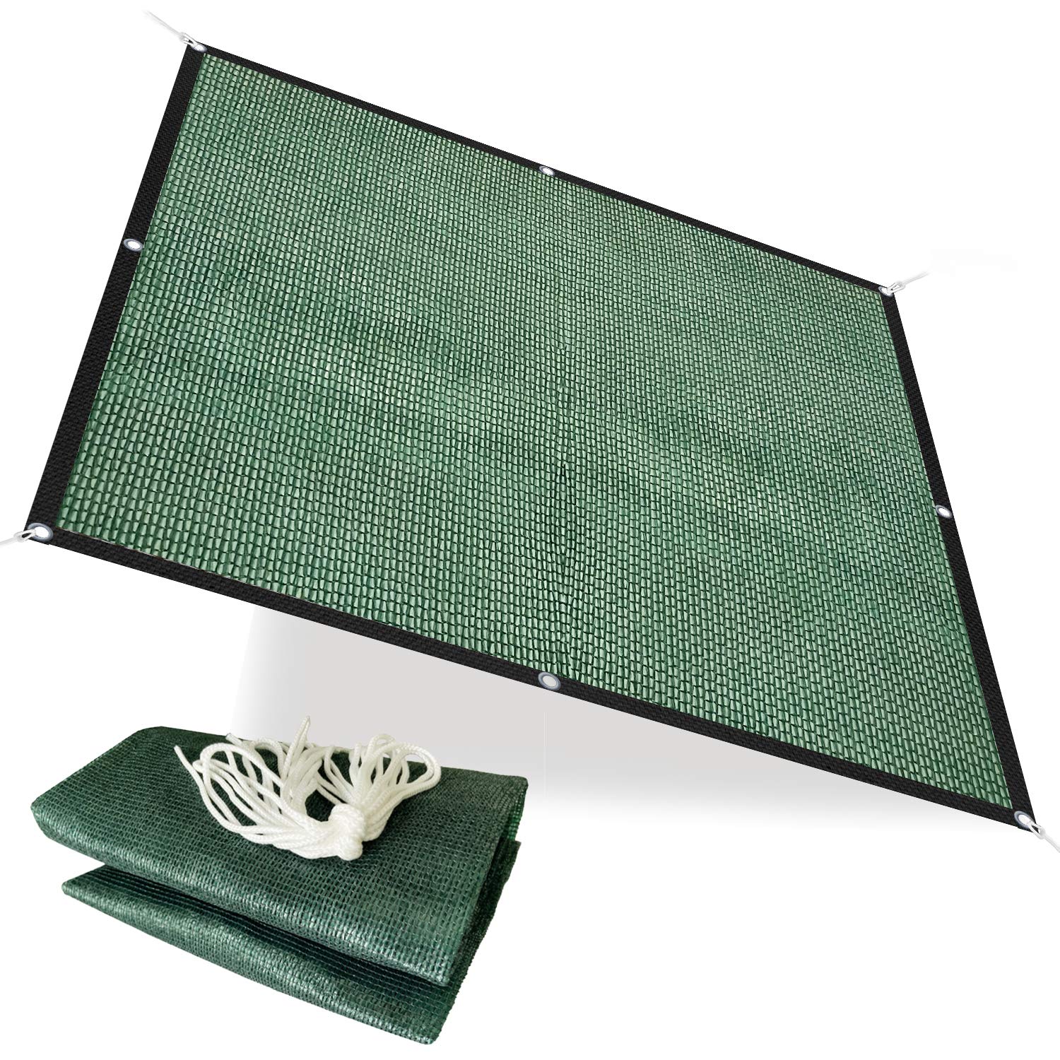 Alion Home 75% UV Protection Garden Shade Net - Durable Sunblock Plant Cover for Greenhouse, Flowers, Trees & Fence - Green (6ft x 3ft) | Perfect for Outdoor Gardening, Patio Shade & Plant Protection