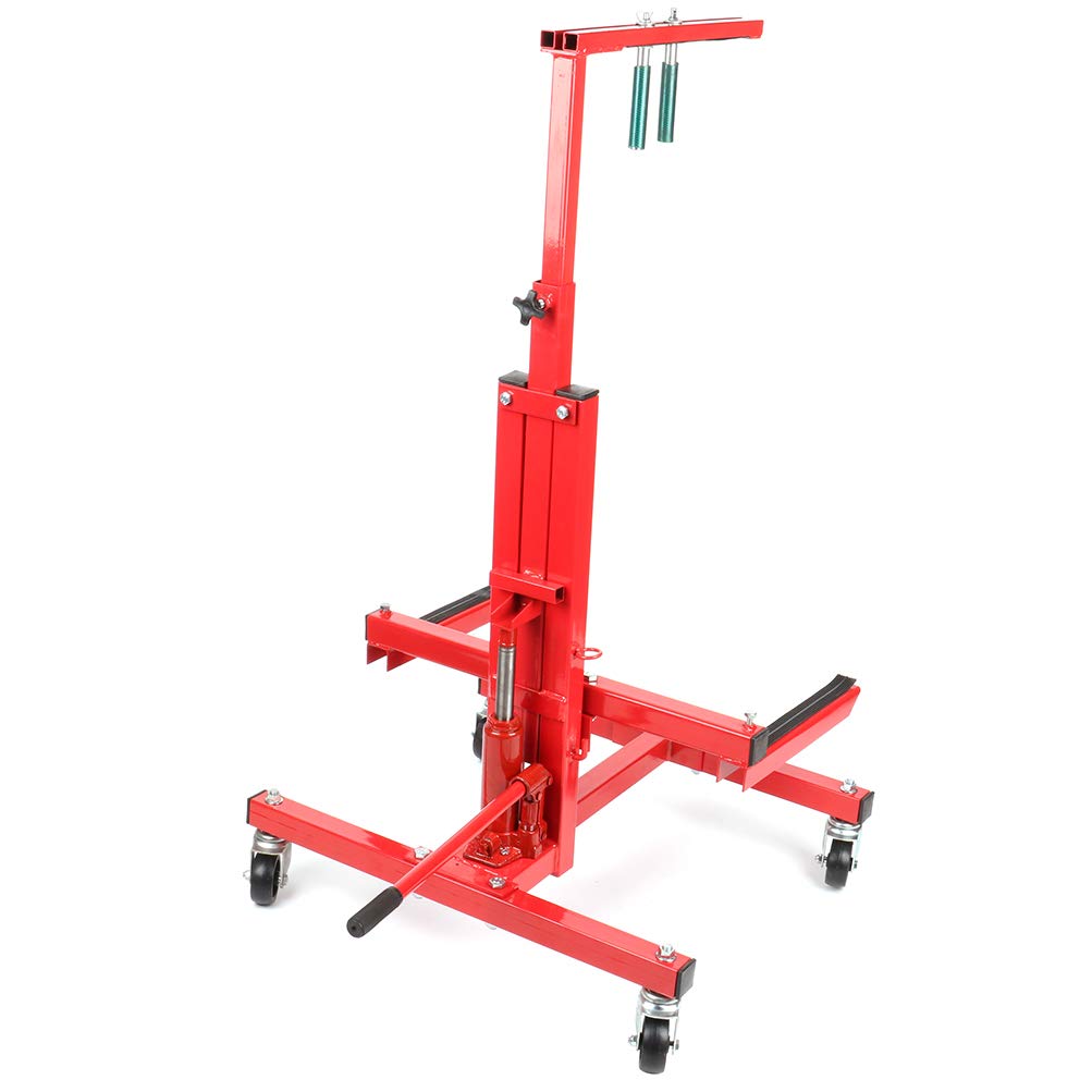 SCITOO Autobody Mobile Rolling Door Bumper Jack Stand Dolly - Heavy Duty Car Repair Tool for Mechanics & DIY Enthusiasts - Perfect for Garage, Auto Shop & Home Vehicle Maintenance