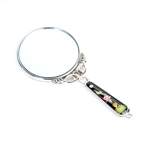2X/1X Magnification Compact Mirror - Travel Makeup Mirror for Purses & Gifts (Princess Lotus) - Perfect for On-the-Go Touch-ups
