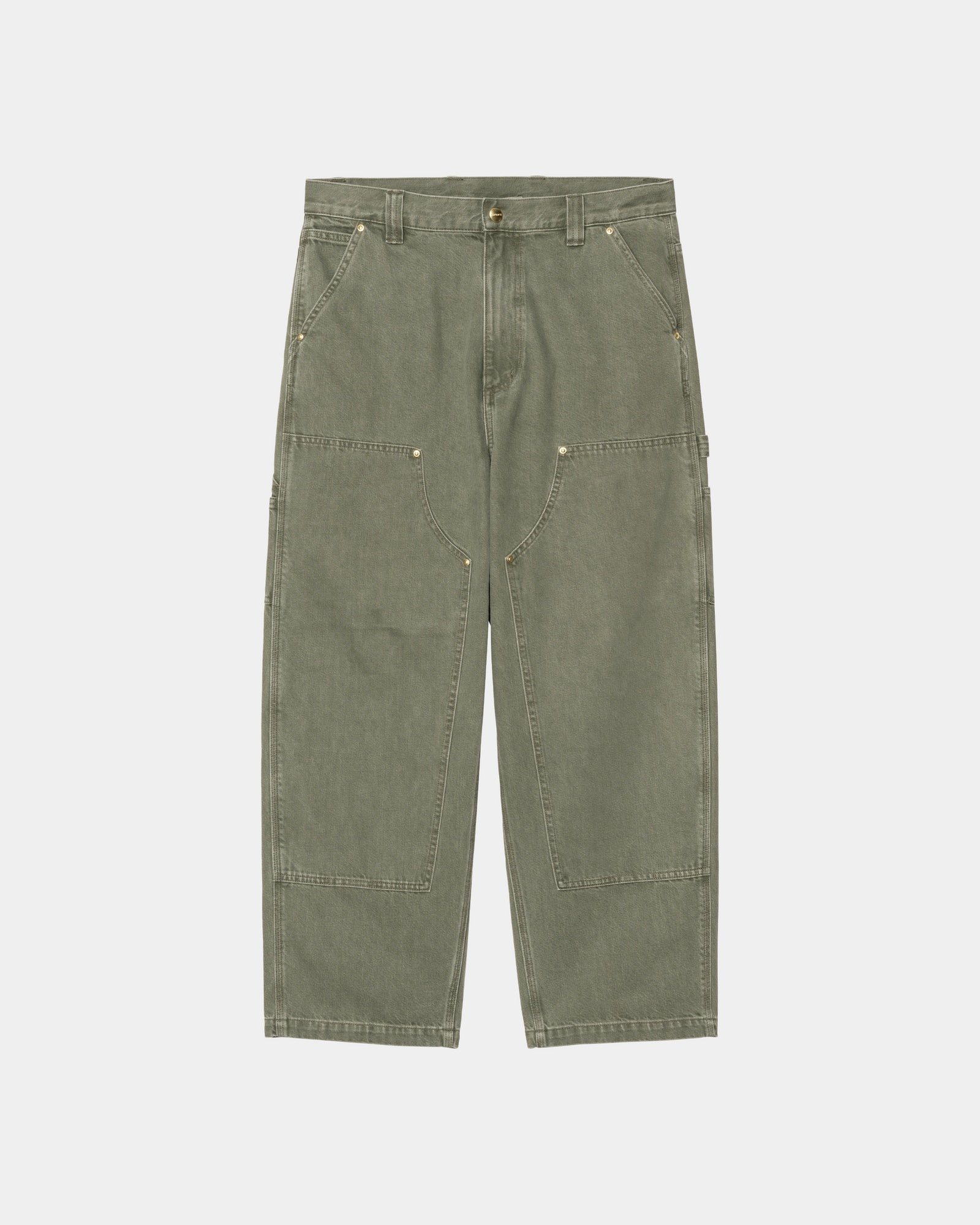 Nash OG Double Knee Work Pants - Army Green (Enzyme Bleach Washed) | Durable Workwear for Construction, Farming & Outdoor Activities