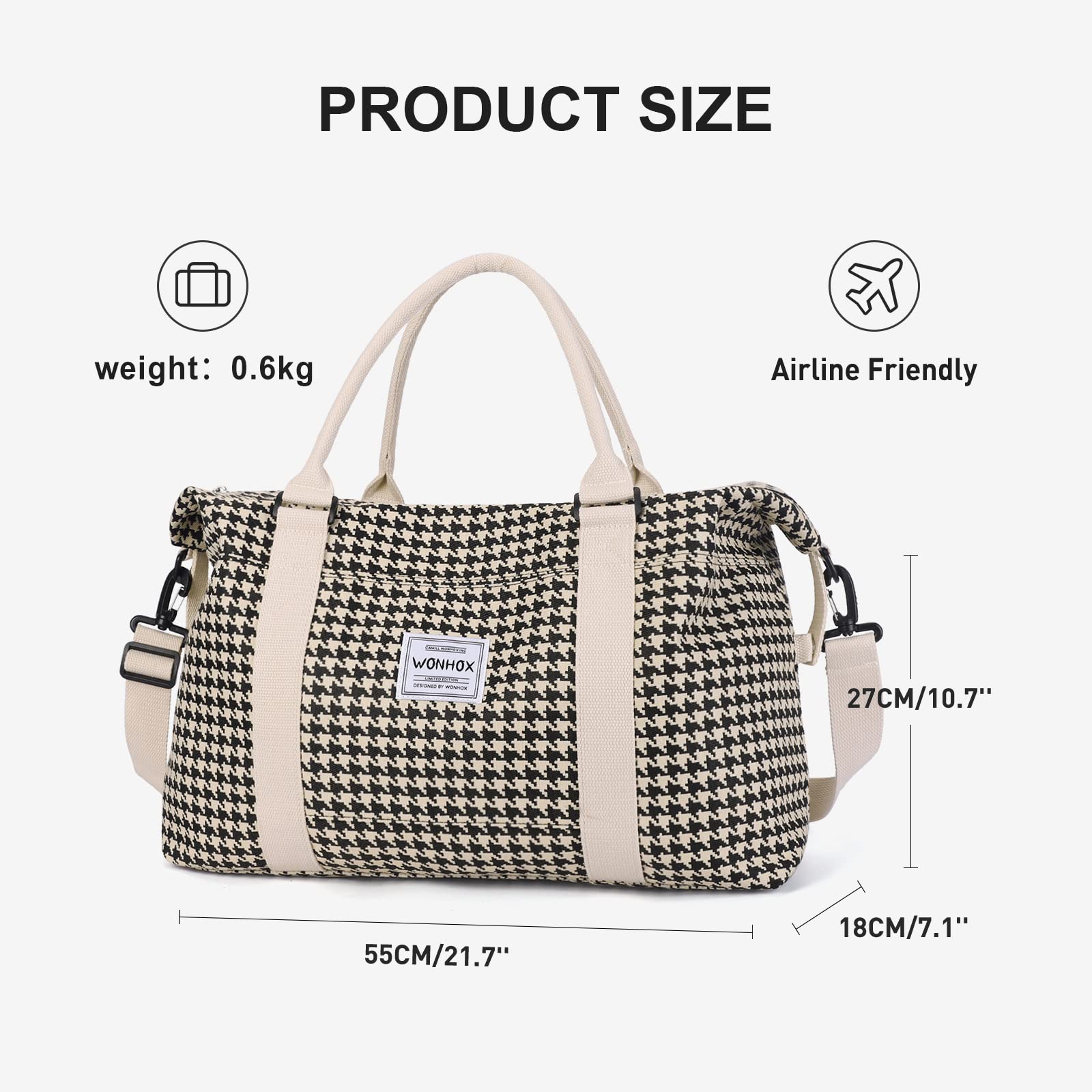 Lightweight Cabin Bag for Air Travel - Underseat Carry On Duffle Bag for Women & Men | Perfect as Personal Item, Weekend Overnight Bag & Gym Bag with Wet Pocket | Ideal for Flights, Business Trips & Quick Getaways