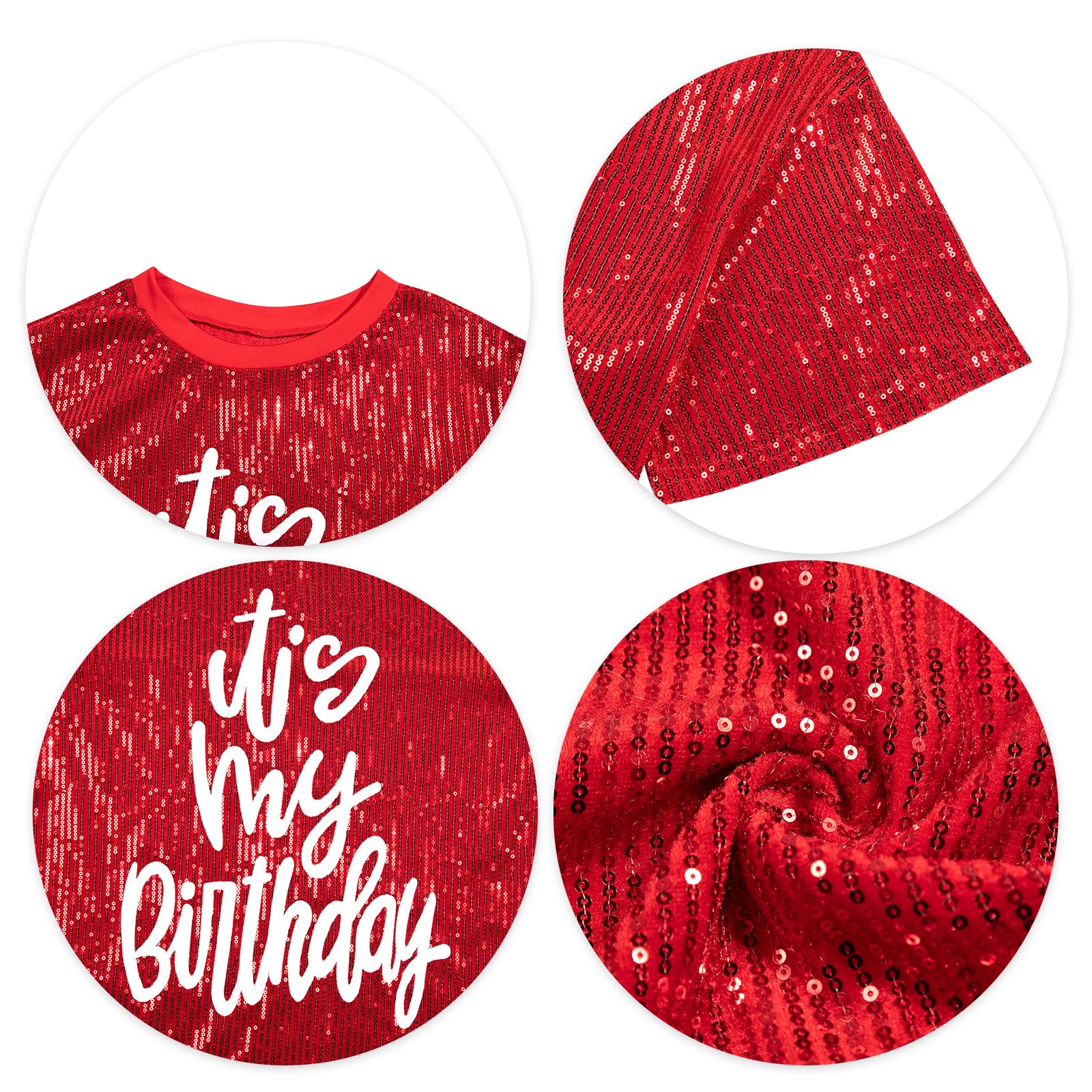FLOYU Women's Sequin Birthday Dress - Sparkly Party Top & Sexy Birthday Outfit for Women | Perfect for Birthday Parties, Bachelorette Nights & Special Occasions