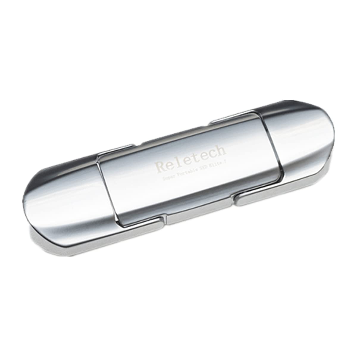 Reletech 128GB Portable SSD - USB 3.2 Gen2 Type-C External Solid State Drive with 450MB/s Speed, Aluminum Case, Dual Connectors - Compatible with PS4, Xbox, Phone, TV, Windows & Mac - Perfect for Gaming, Video Editing & Data Backup