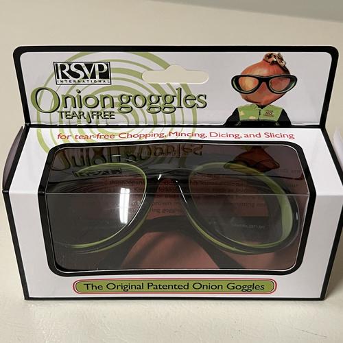 RSVP International Endurance Onion Goggles - Tear-Free Eye Protection for Cooking & Food Prep - Black (1 Count) - Perfect for Chefs, Home Cooks & Kitchen Safety