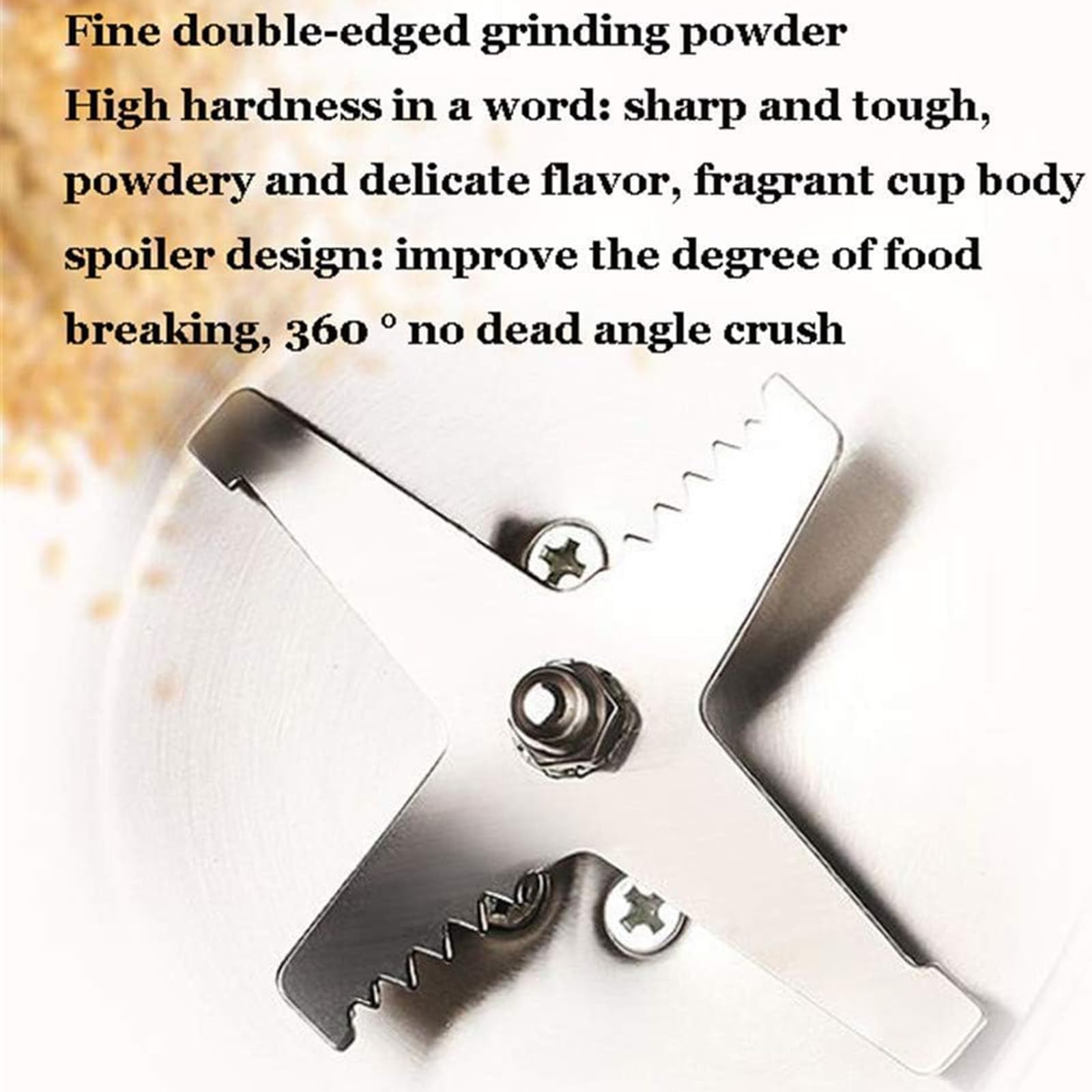 Premium Electric Coffee Grinder - Multifunctional Kitchen Mill for Grains, Nuts, Beans & Spices | Portable Small Dry Grinder for Home & Travel | Perfect for Espresso, French Press & Cold Brew