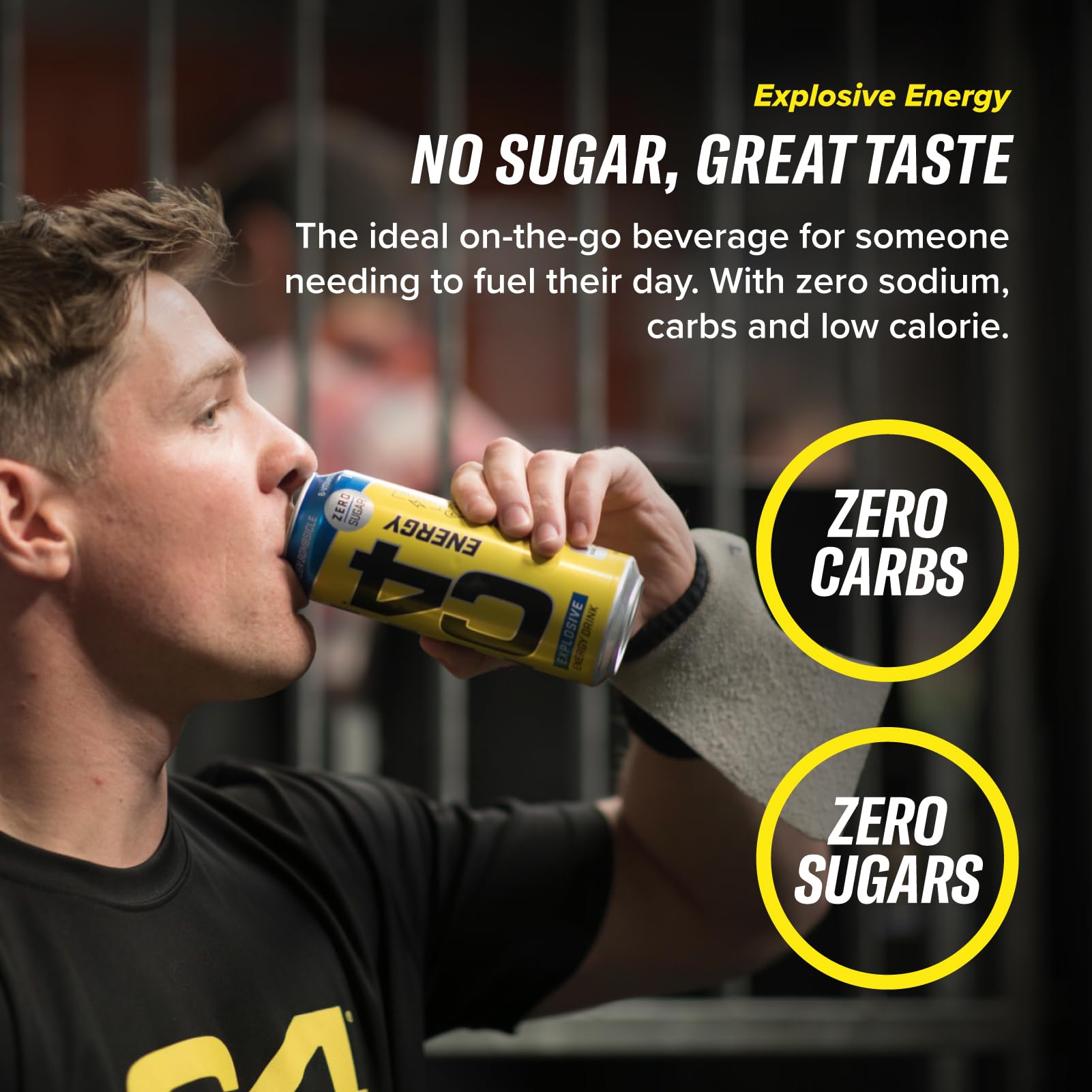 Cellucor C4 Performance Energy Carbonated RTD Drink - 12 Pack (500ml Each) - Millions Bubblegum Flavor - Pre-Workout Energy Boost for Gym & Fitness
