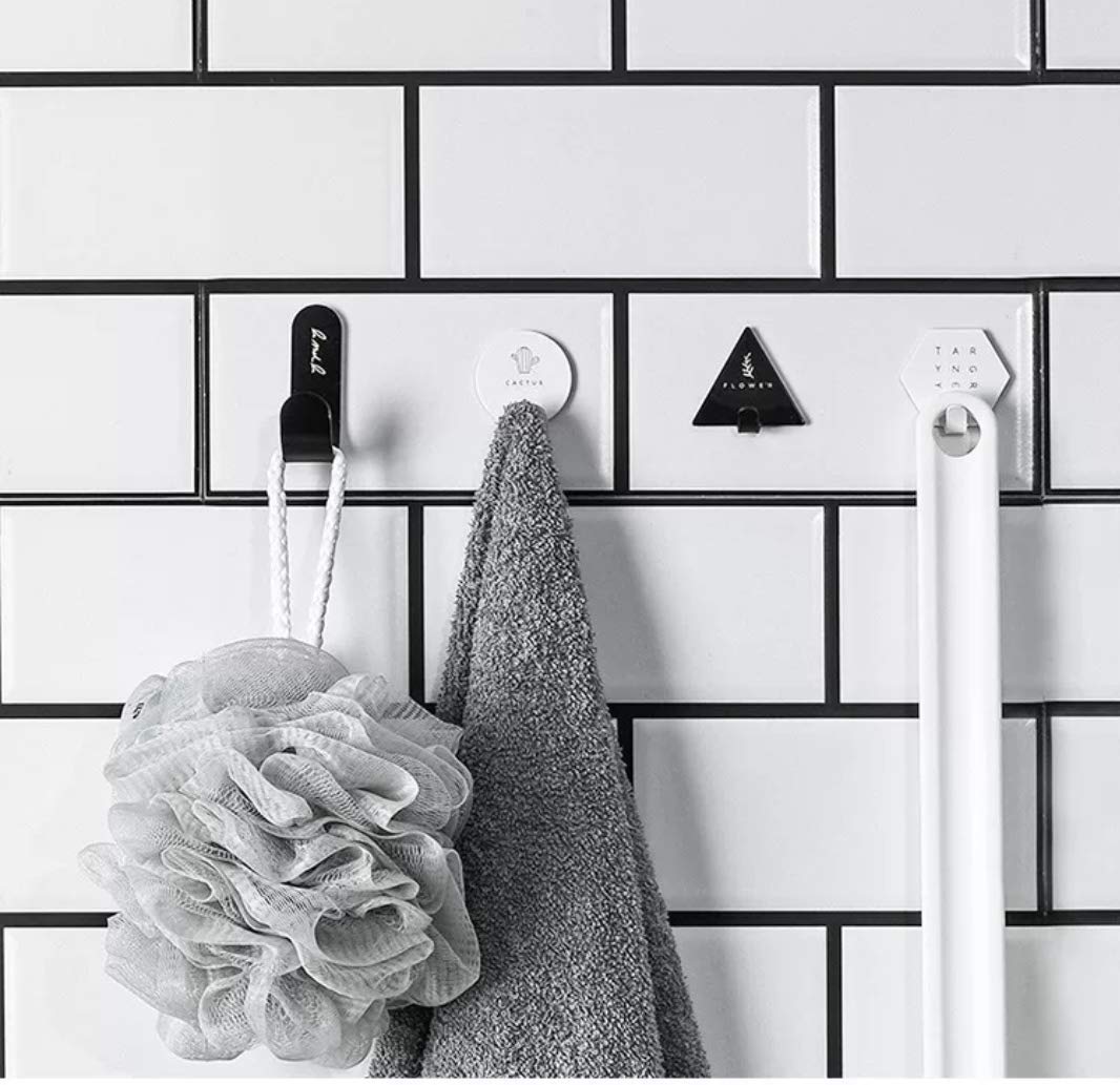 Heavy-Duty Iron Wall Hooks 4-Pack - for Kitchen, Bathroom & Entryway Organization