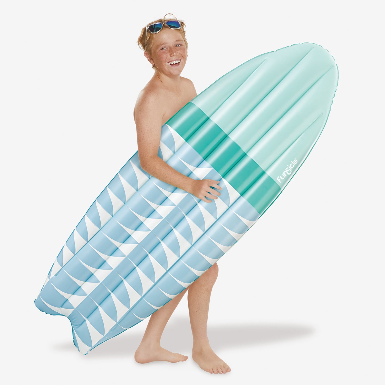 Funsicle California Dreamin' Surfboard Float - Premium Inflatable Pool Float for Adults & Kids - Perfect for Beach, Pool Party, Summer Vacation & Relaxation