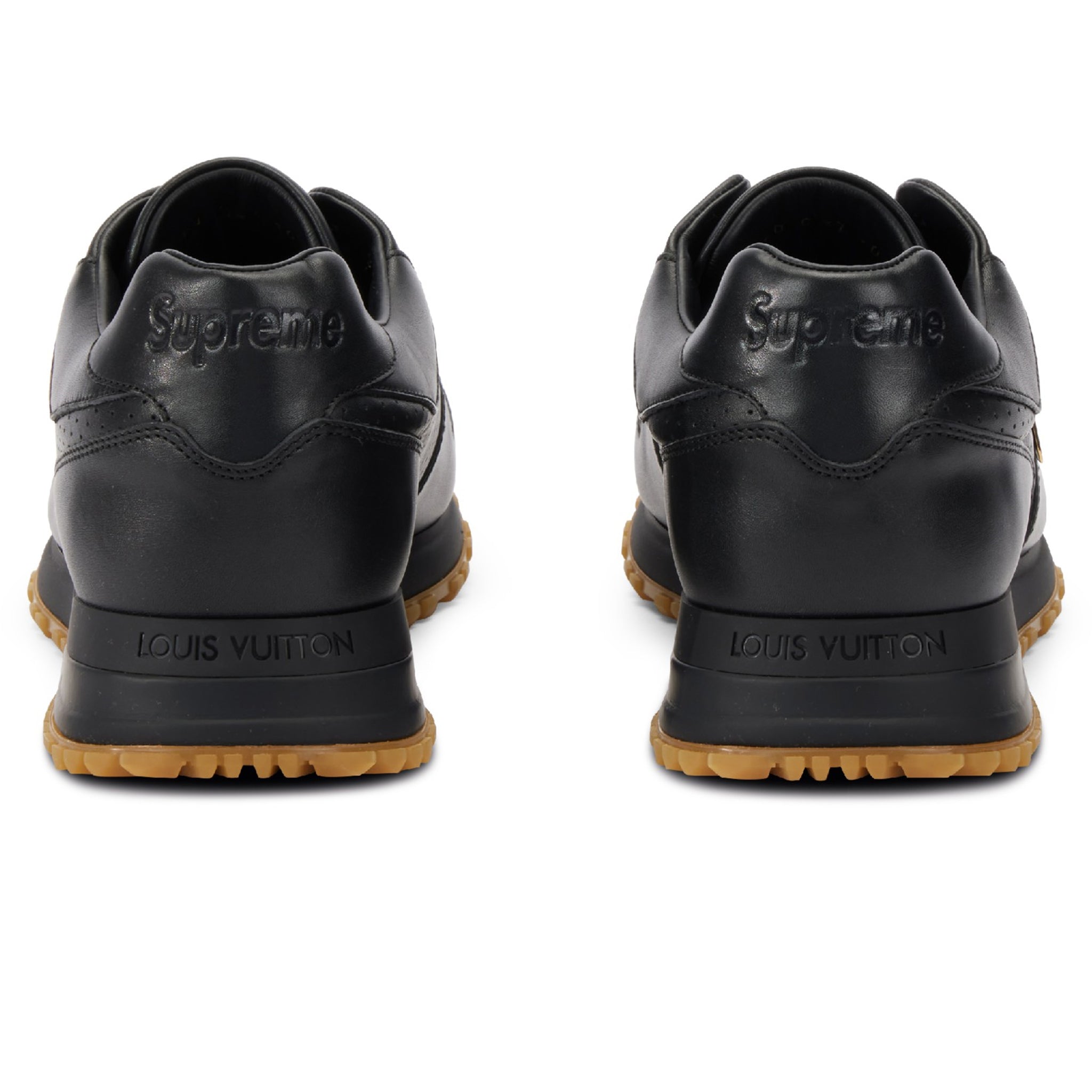 Supreme x Louis Vuitton Black Run Away Sneakers - Limited Edition Luxury Streetwear Shoes for Men | Perfect for Urban Fashion, Sneaker Collecting & High-End Street Style