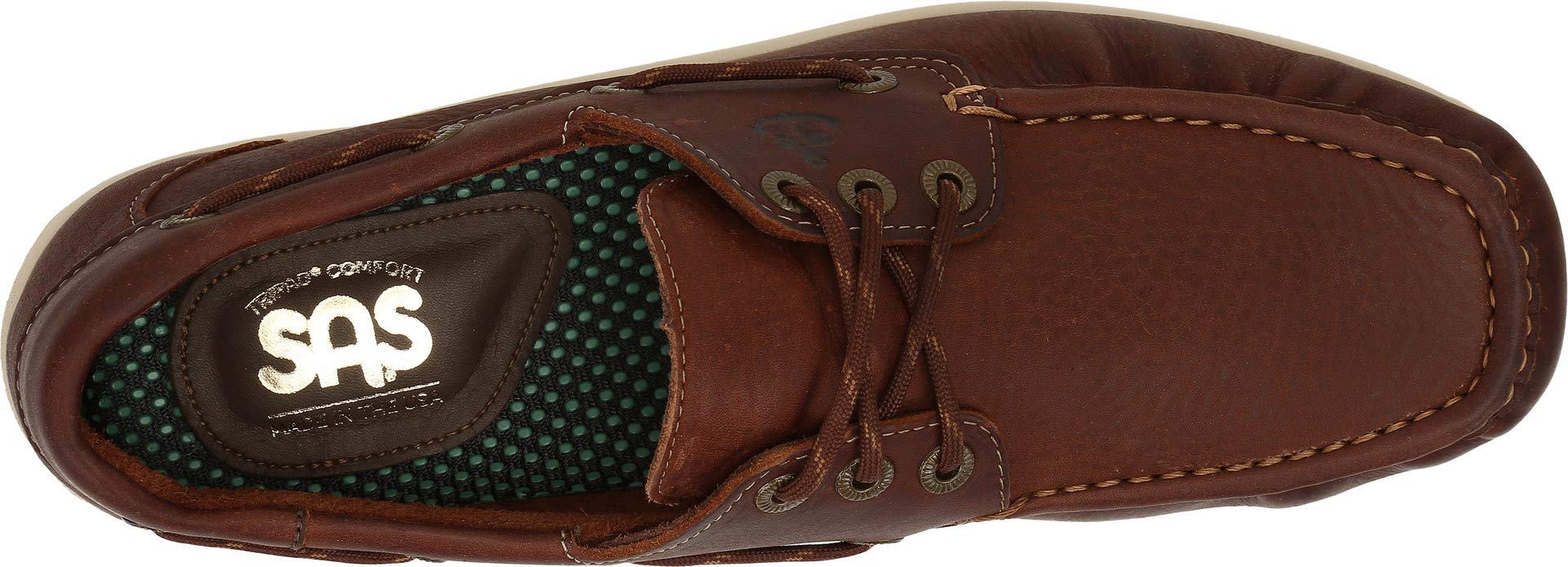 SAS Decksider Lace-Up Comfort Boat Shoes for Men & Women - Non-Slip Casual Deck Shoes for Sailing, Boating & Outdoor Activities