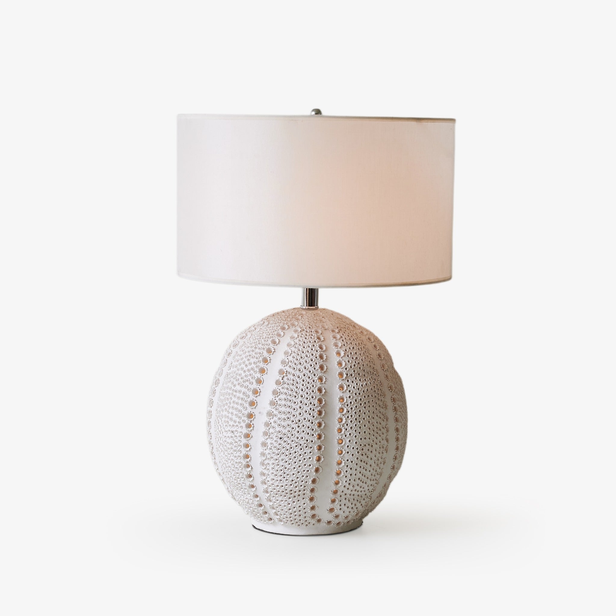 Urchin Textured Ceramic Table Lamp - Modern Home Decor Lighting for Living Room, Bedroom & Office - Perfect for Cozy Ambience and Stylish Interior Design