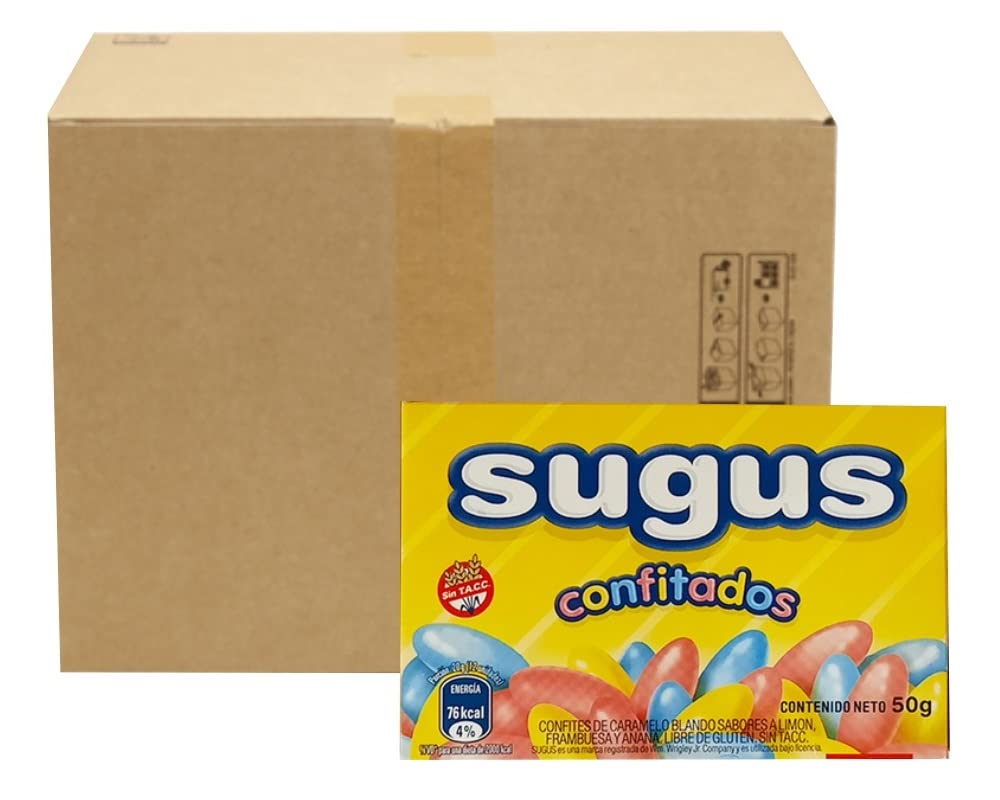 Sugus Hard Candy with Soft Center - Wholesale Bulk Box (30 Pack, 50g/1.8oz Each) - Perfect for Party Favors, Office Snacks & Gift Baskets
