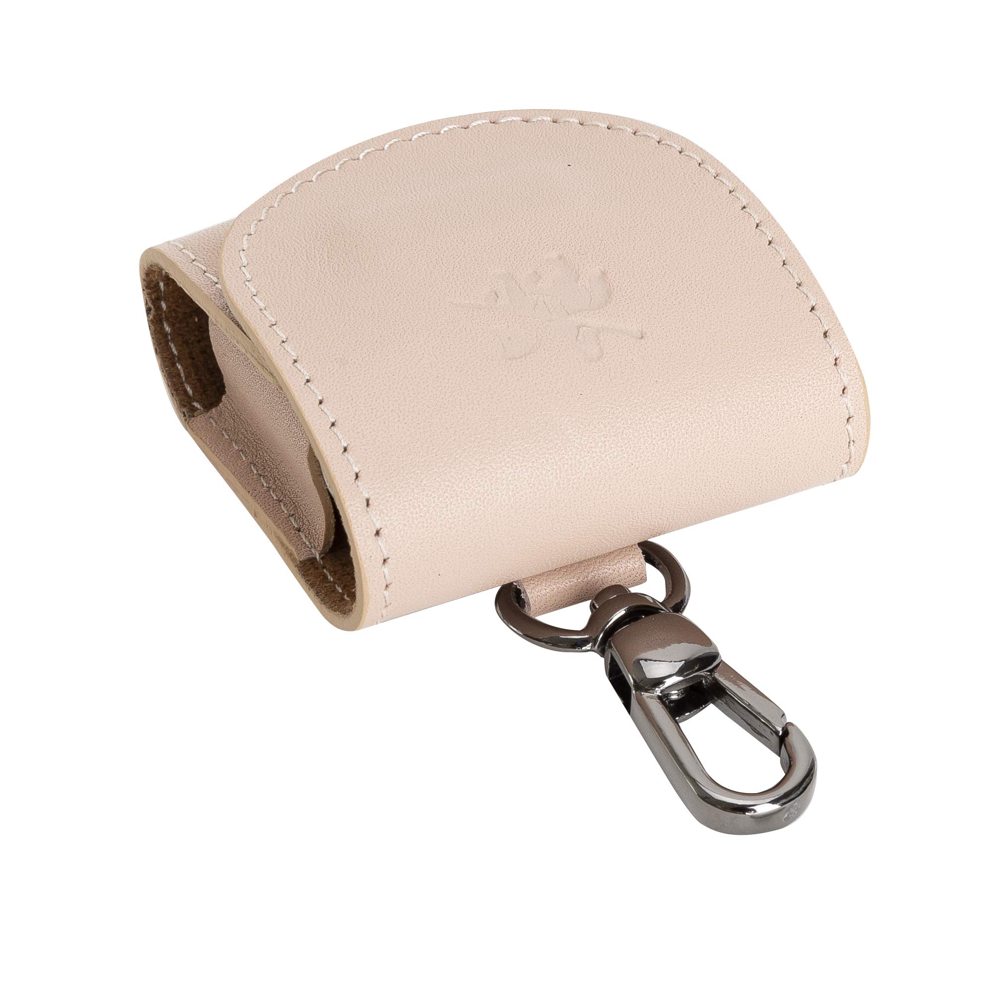 Premium Genuine Leather Case Cover for Apple AirPods 1 & 2 Charging Case - Slim Protective Sleeve in Nude Pink | Perfect for Travel, Work & Everyday Use