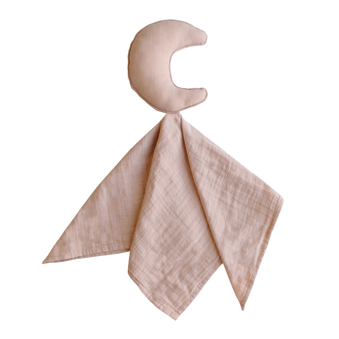 Mushie Star & Moon Lovey Baby Blanket - Soft & Cozy Security Blanket for Newborns, Infants & Toddlers - Perfect for Nursery, Stroller, Car Seat & Bedtime Comfort