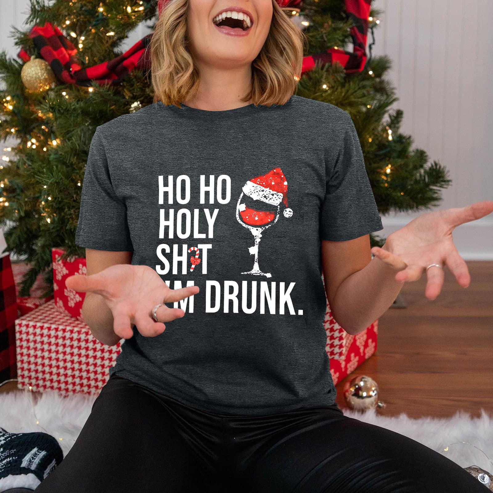 Festive Christmas Shirts for Women - Holiday Teacher Apparel & Xmas Tops - Cozy Christmas Tee for Holiday Parties, School Events & Family Gatherings