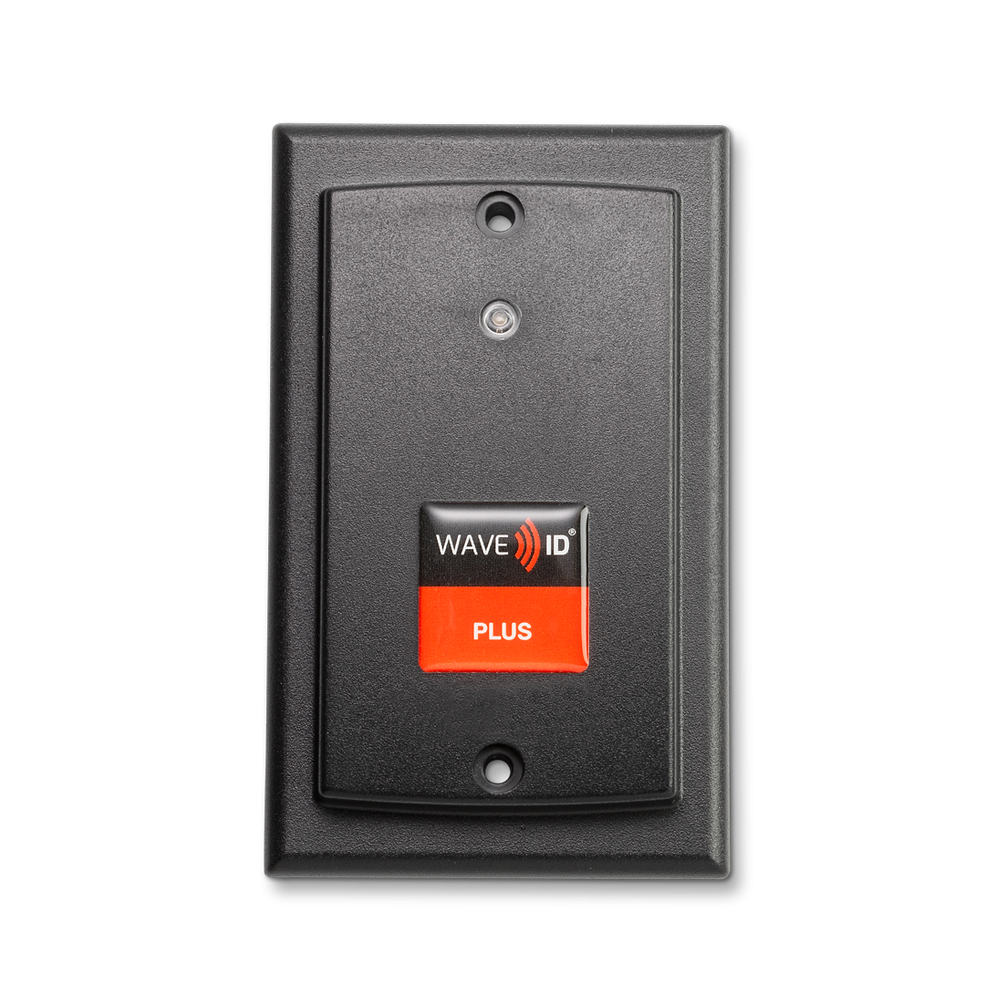 RFIdeas RDR-805W1BKE P-WAVE ID Plus Keystroke Surface Mount Black TCP/IP Ethernet POE Reader - Secure Access Control for Offices, Data Centers & Industrial Facilities
