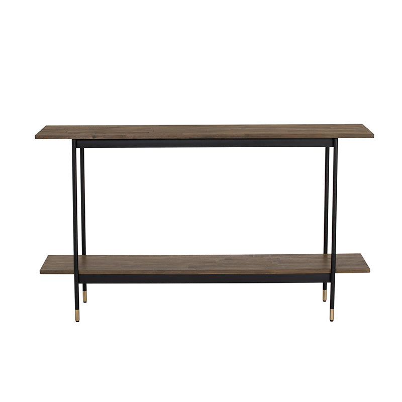 **Hamilton Solid Acacia Wood Console Table 140cm - Toffee Finish, Entryway & Hallway Decor, Farmhouse Style Living Room Furniture**