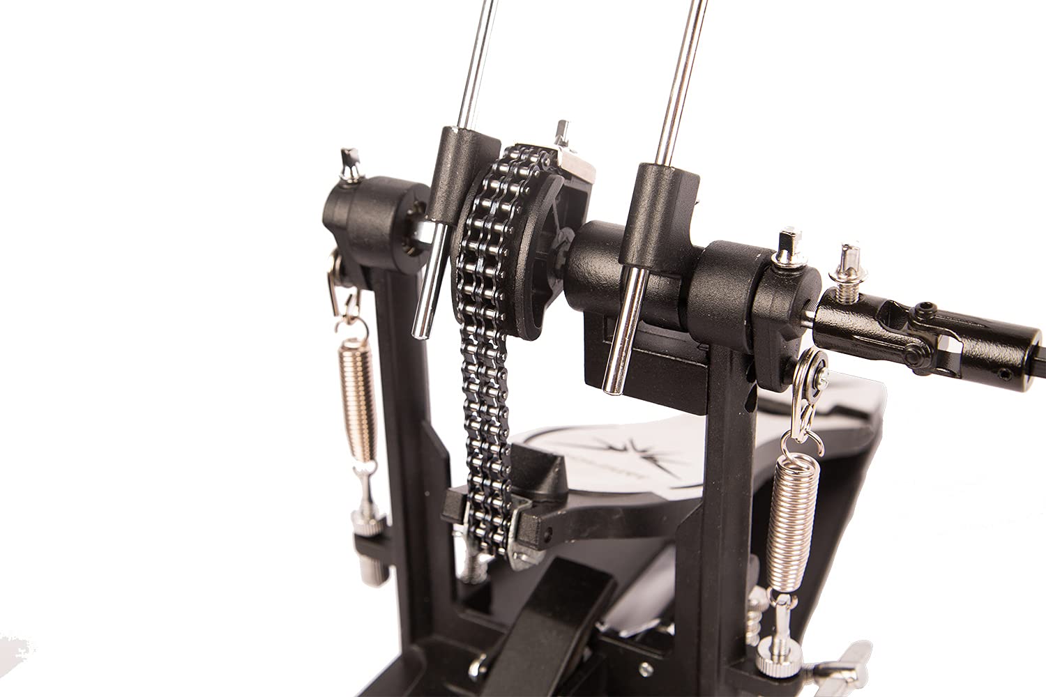 Double Bass Drum Pedal with Chain Drive - Heavy Duty Drum Set Accessory for Professional Drummers | Perfect for Live Performances & Studio Recording