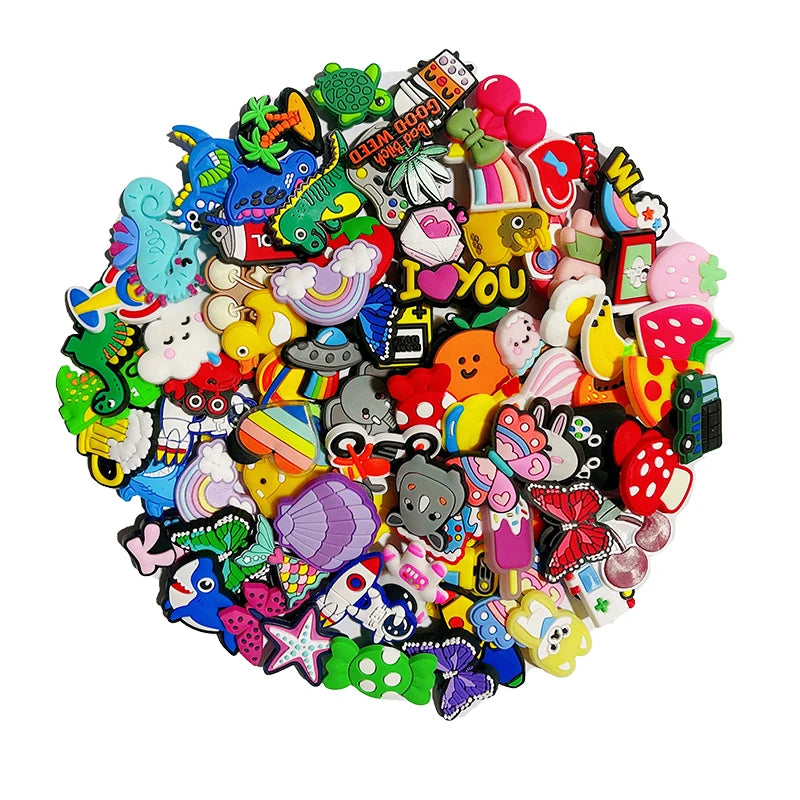 Trendy Summer Beach Shoe Charms Pins for Crocs - Fun Shoe Accessories & Decorations for Kids & Adults - Perfect for Christmas Parties, Beach Vacations & Everyday Wear
