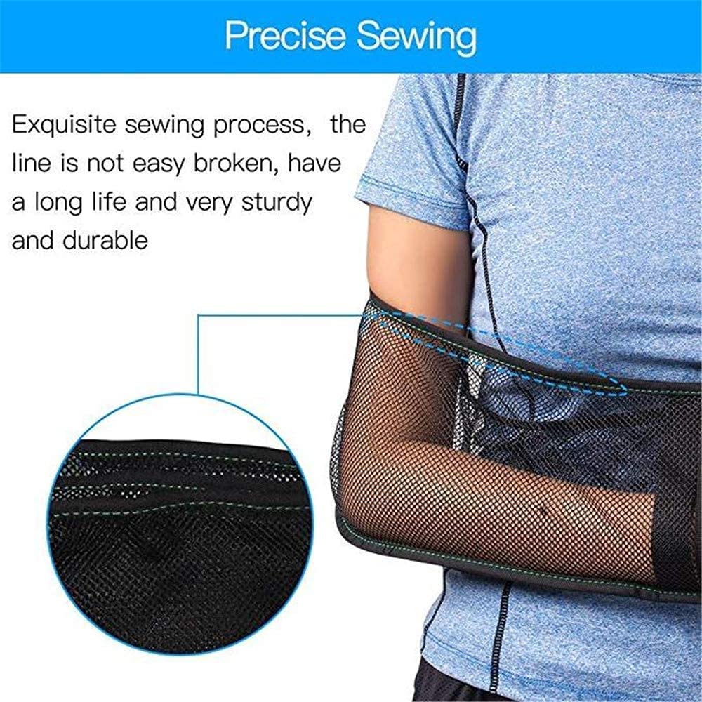 **Lightweight Breathable Mesh Arm Sling for Adults - Shoulder Immobilizer with Rotating Cuff, Wrist & Forearm Support (Large Size) - Ideal for Post-Surgery, Injury Recovery & Comfortable Daily Use**