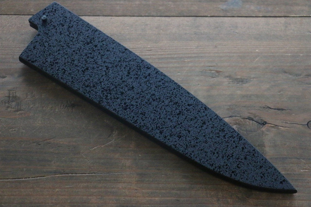 Premium Kuroshime Magnolia Sheath for 210mm Gyuto Knife with Plywood Pin - Handcrafted Japanese Knife Cover for Professional Chefs & Home Cooking (Ideal for Kitchen Storage, Travel & Gift)