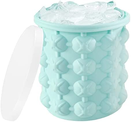 Silicone Ice Cube Tray with Lid - Small Nugget Ice Maker for Cocktails, Soft Drinks & Wine | Perfect for Home Bars, Parties & Outdoor Entertaining