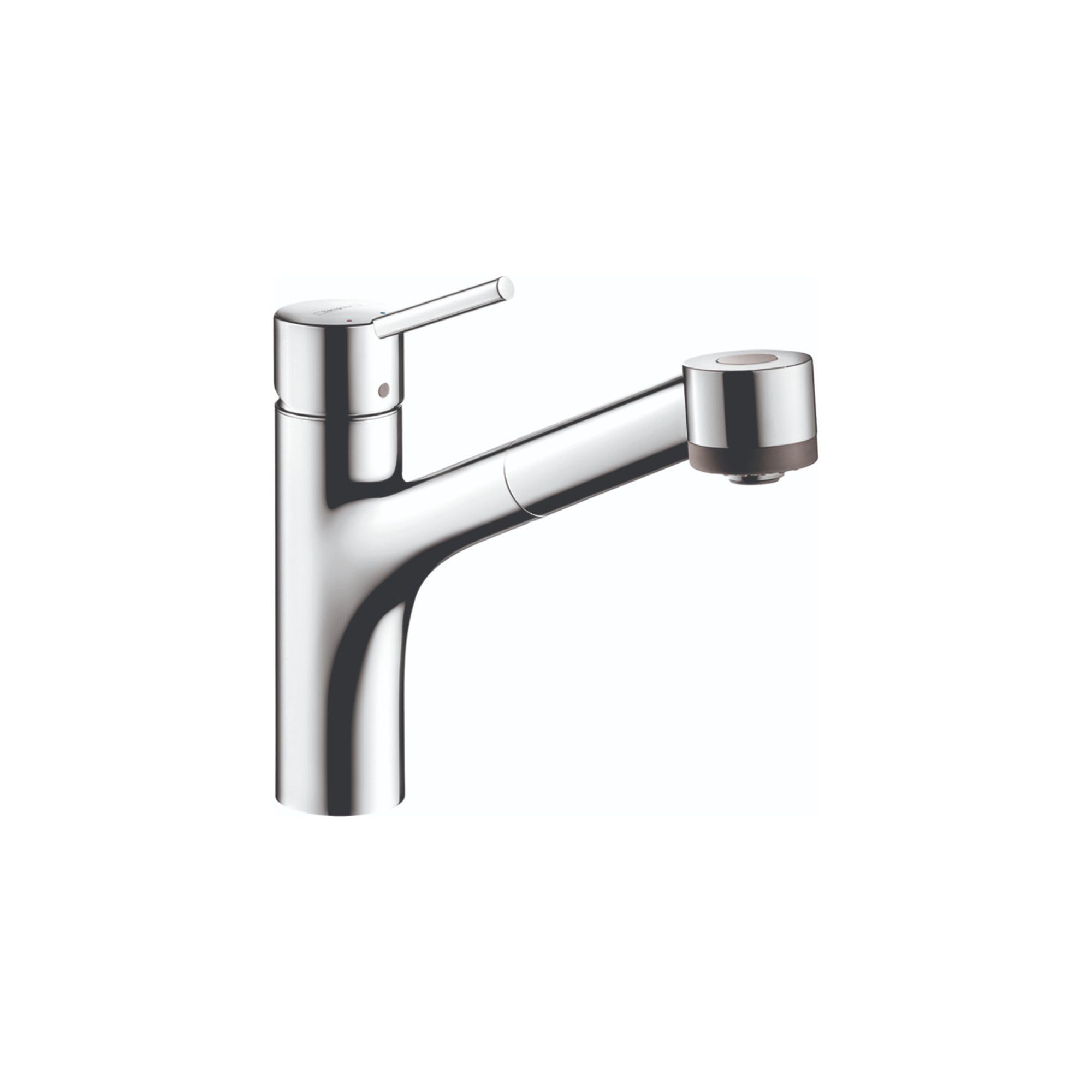 hansgrohe Talis S Chrome Single-Handle Pull-Out Sprayer Kitchen Faucet - Modern Water-Saving Design for Sink, Dishwashing & Food Prep (Model 06462000)
