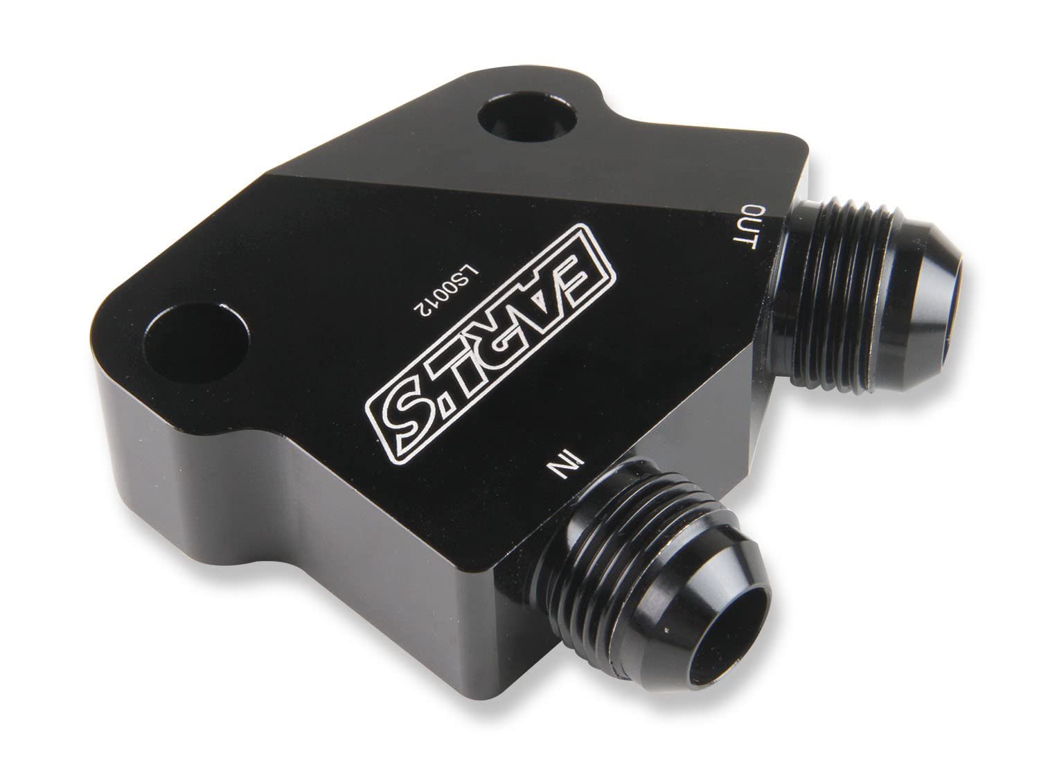 Earl's LS0012ERL LS Side Mount Oil Cooler Adapter - High Performance Oil Cooling Solution for LS Engines - Perfect for Racing, Off-Road & Performance Upgrades