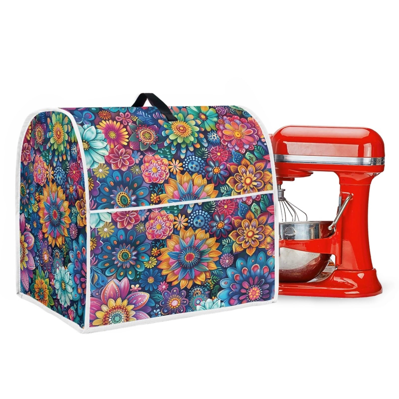Bright Blossom Small KitchenAid Mixer Cover - Waterproof Dustproof Stand Mixer Protector for Kitchen Decor & Easy Cleaning - Perfect for Baking, Cooking & Countertop Storage