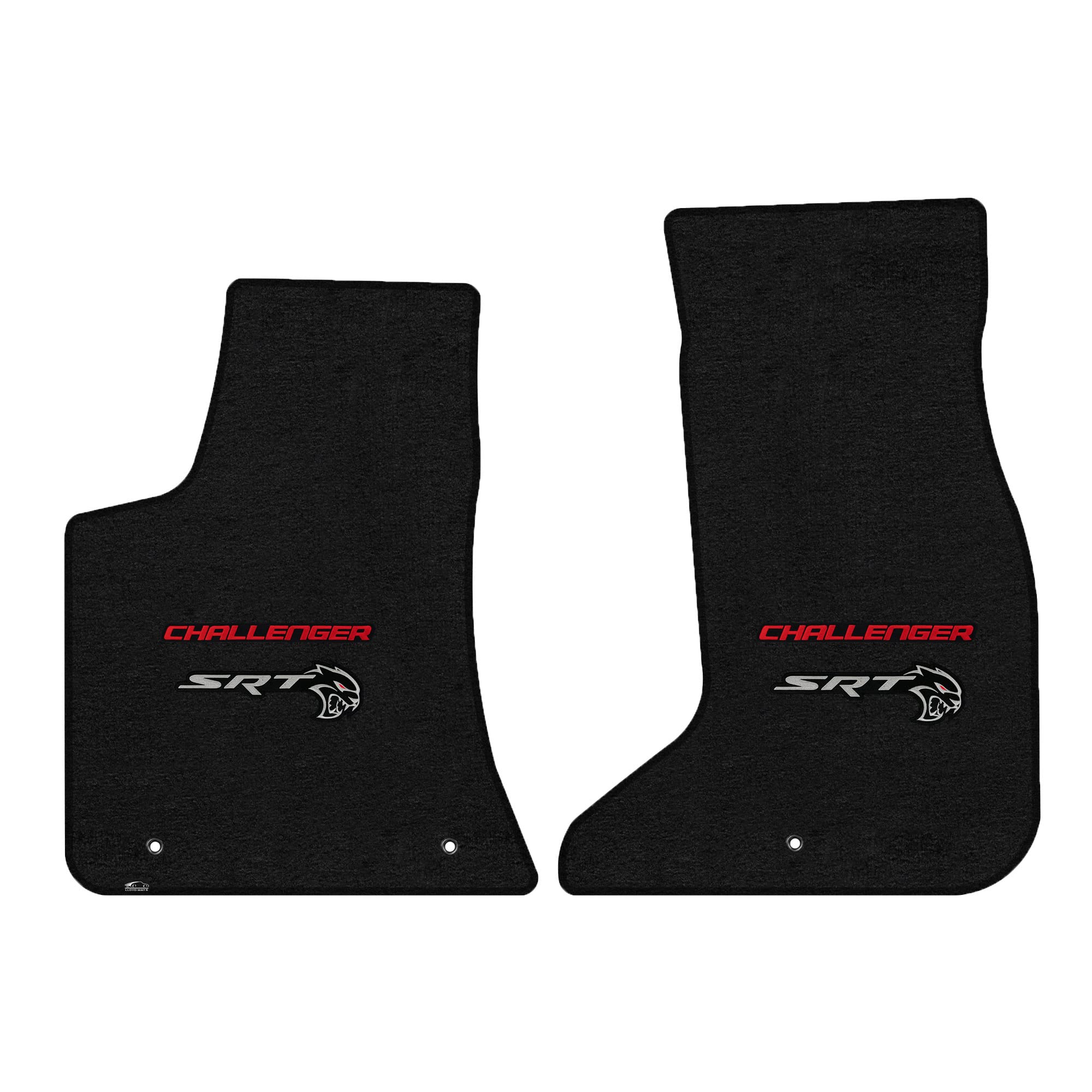 Premium Custom-Fit Carpeted Floor Mats for Dodge Challenger AWD (2019-2023) - 2PC Front Set in Charcoal | Luxury Car Floor Liners for Enhanced Comfort & Protection | Perfect for Daily Commutes & Road Trips