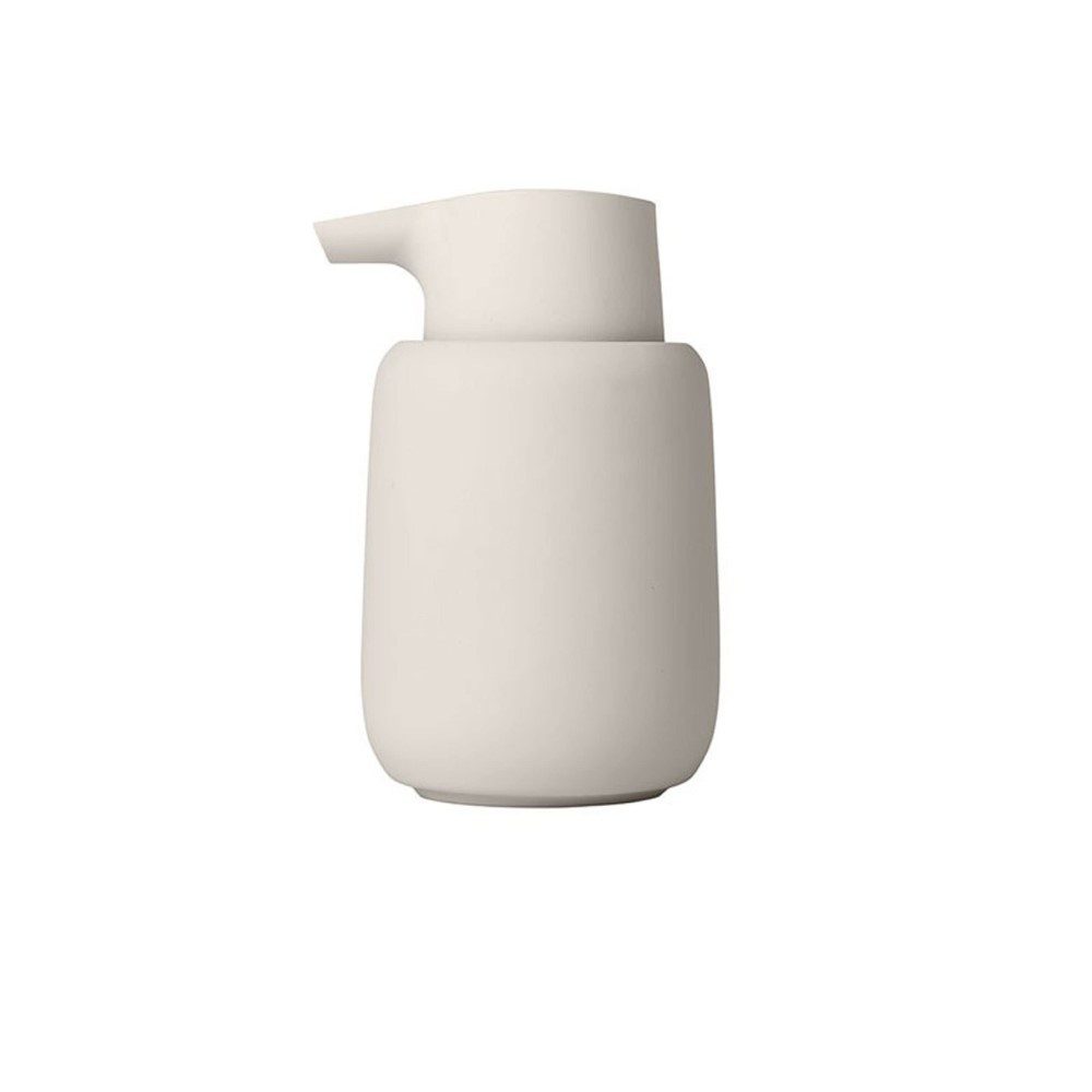 BLOMUS Sono Stainless Steel Soap Dispenser - 5.5 Inch Modern Bathroom Liquid Soap Pump for Kitchen & Vanity | Moonbeam Finish | Elegant Home Decor for Spa, Guest Bath & Luxury Washroom
