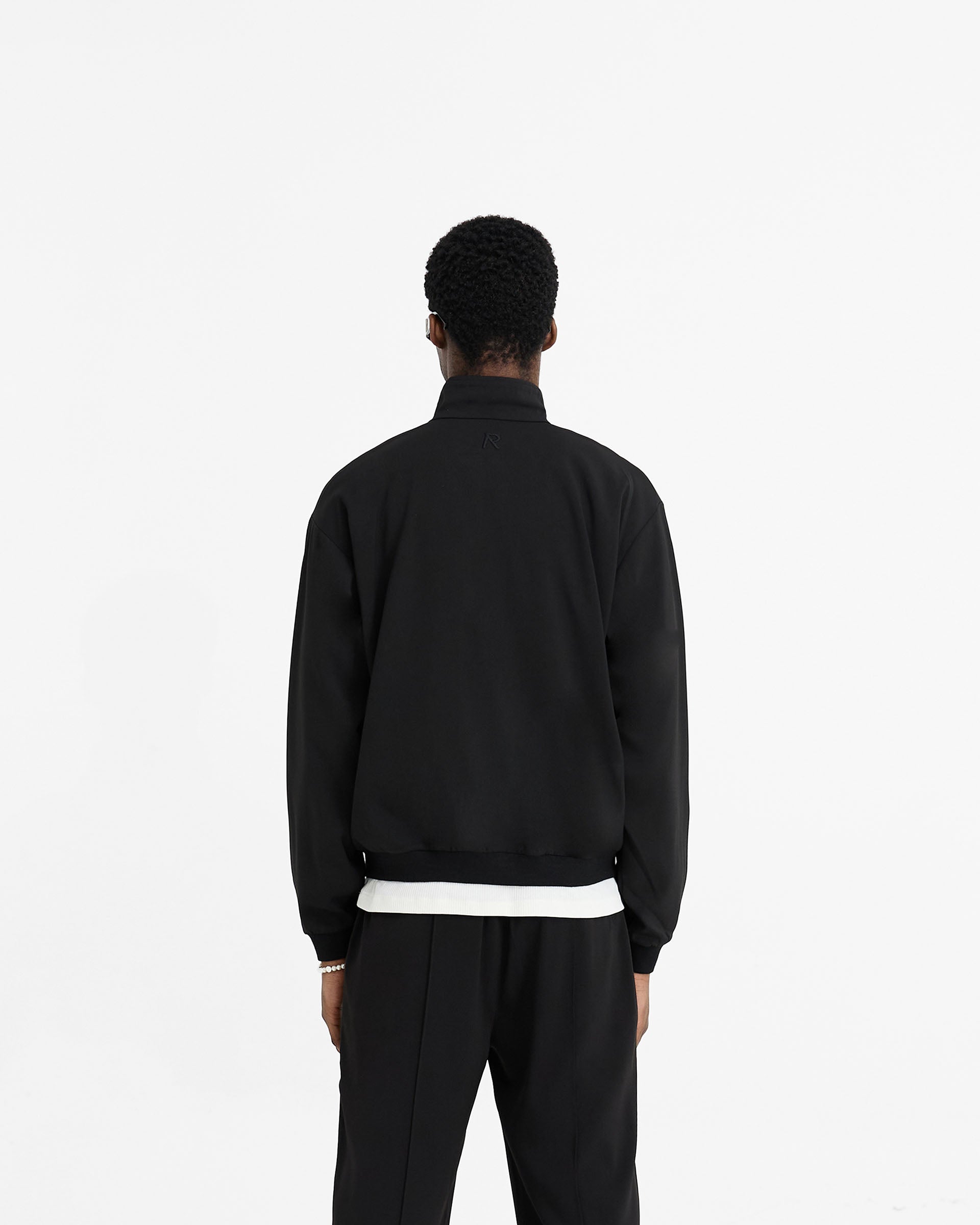 Initial Track Jacket - Black | Stylish Men's & Women's Lightweight Running Jacket for Outdoor Sports & Casual Wear