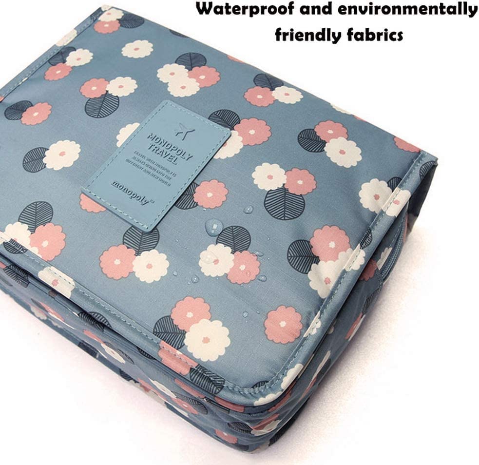 **Krupanidhi Hanging Travel Toiletry Bag – Waterproof Cosmetic & Makeup Organizer for Women & Girls – Portable Multifunctional Storage Pouch for Travel, Gym, and Daily Use (1 Piece)**