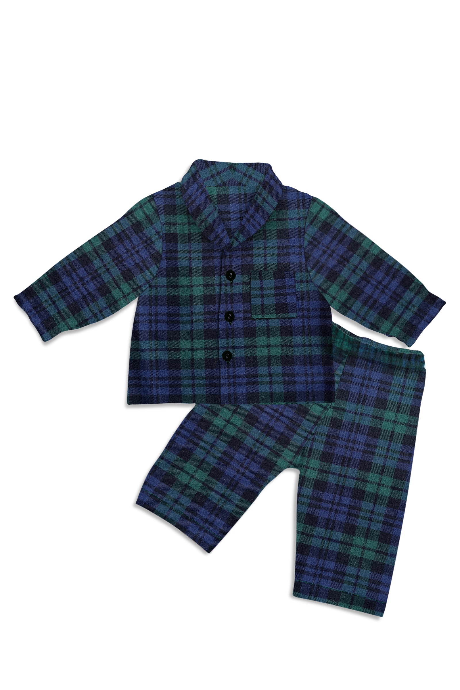 Kids Playsuit - Blackwatch Plaid Jumpsuit for Boys & Girls | Comfortable & Stylish Playwear for Outdoor Activities & Casual Wear