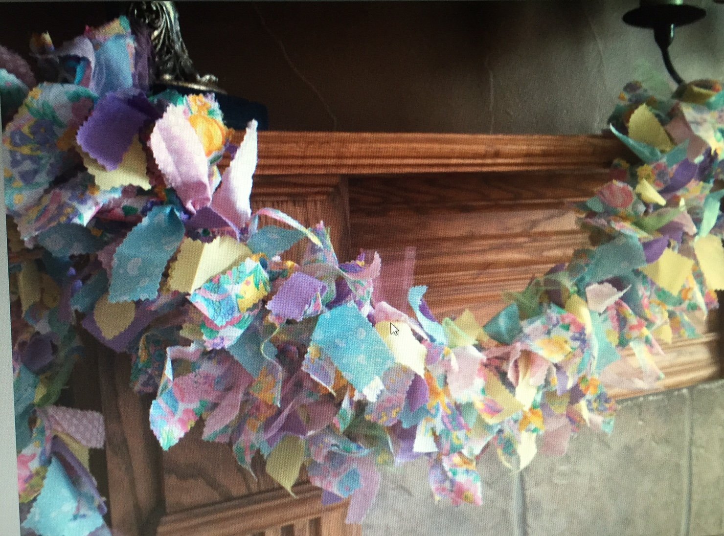 Pastel Easter Fabric Garland - Spring Party Decorations, Easter Bunny Party Supplies, Baby Shower & Home Decor - Perfect for Easter Celebrations, Nursery, and Festive Events
