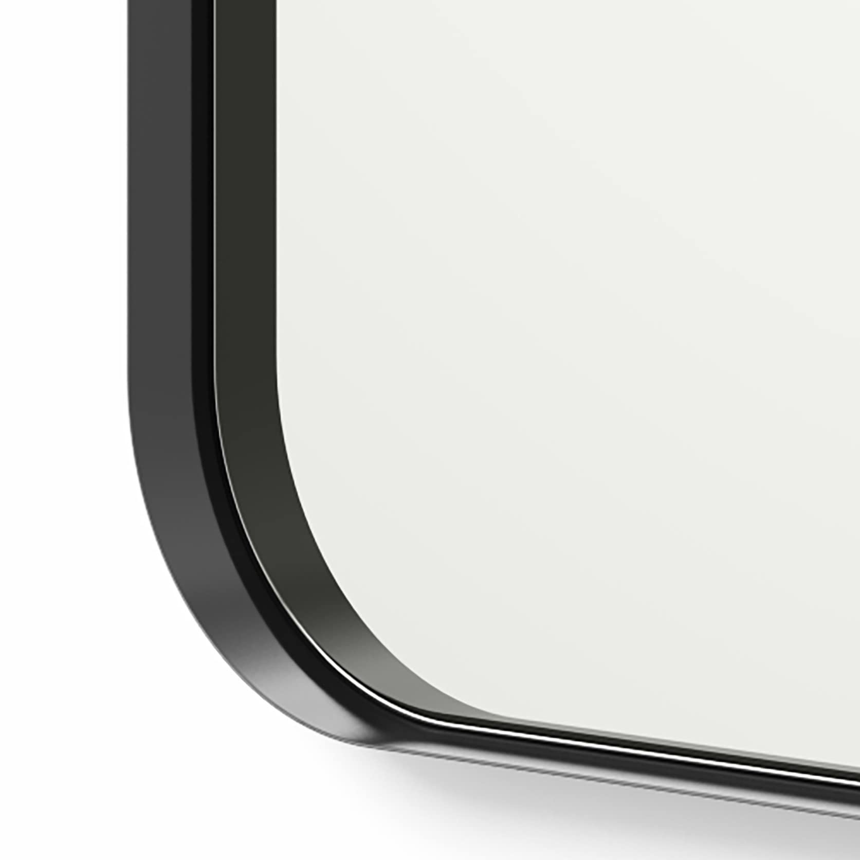 Better Bevel Wall Mirror - Black Metal Frame Bathroom Vanity Mirror 24