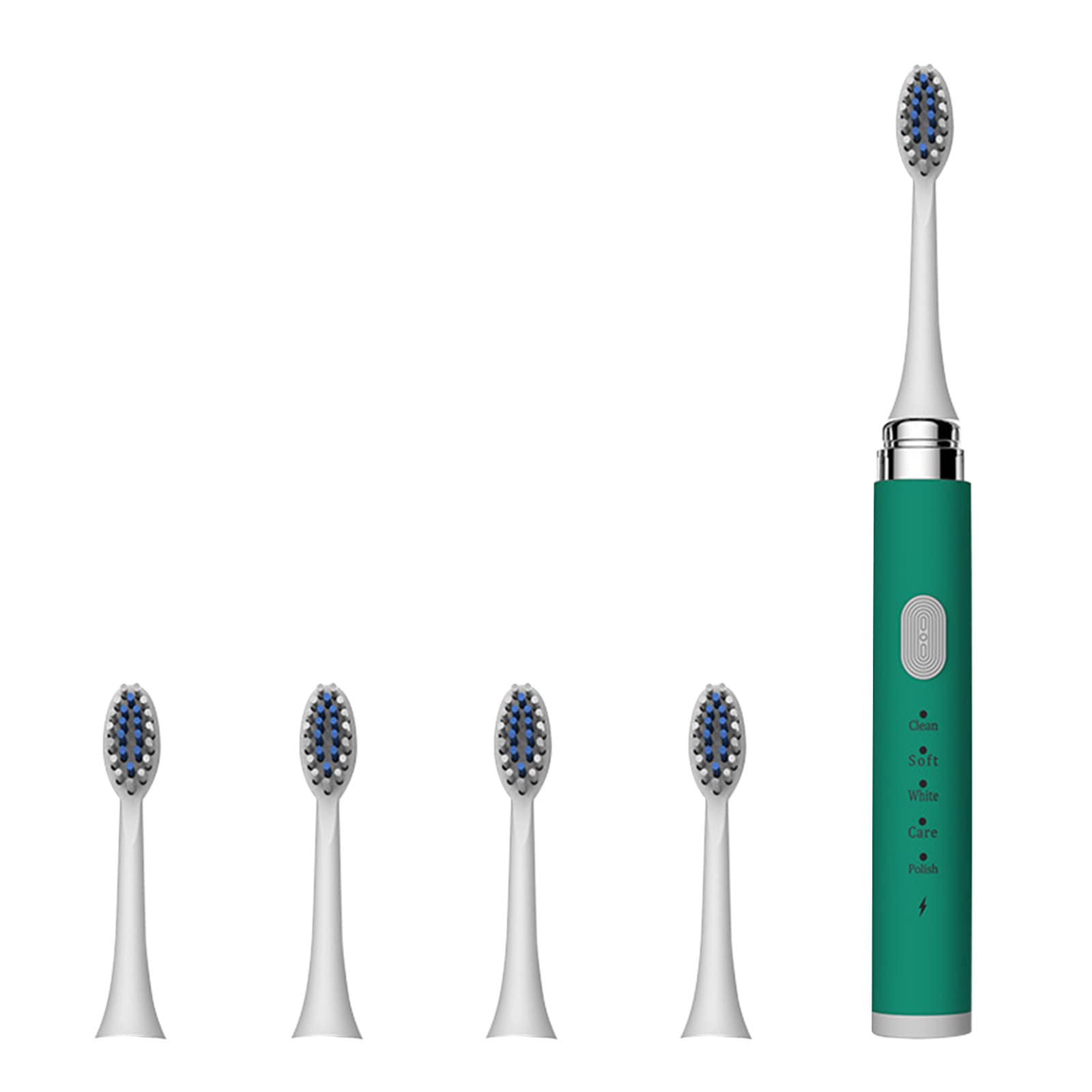 Smart Electric Toothbrush - 5 Modes, 5 Heads, USB Charging | Home & Travel Use