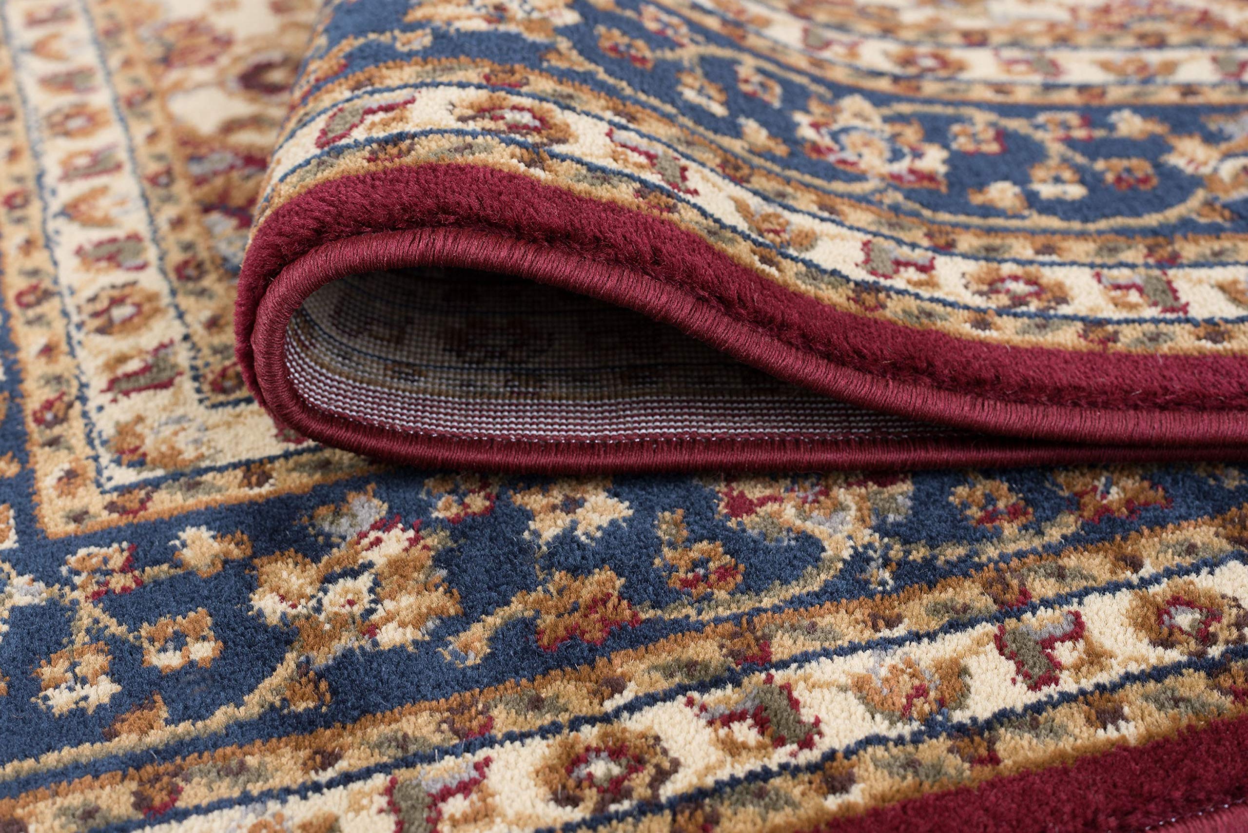 Kirsten Traditional Oriental Red Rectangle Area Rug 8' x 10' - Perfect for Living Room, Bedroom & Home Decor