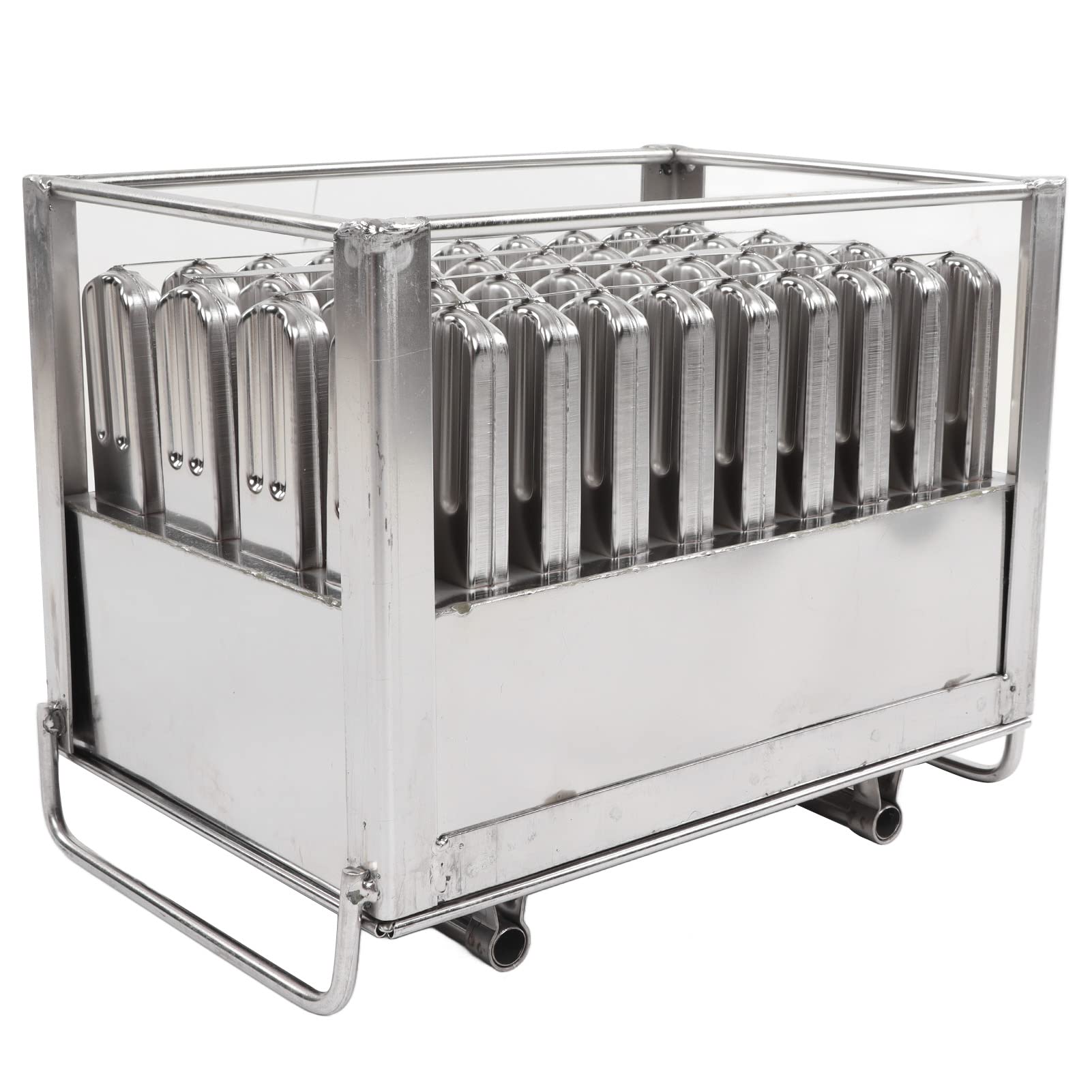 Premium Stainless Steel Ice Cream Maker Mold & Stick Holder - Heavy Duty, Safe & Reliable DIY Ice Bar Mold for Homemade Treats - Perfect for Parties, BBQs & Summer Desserts